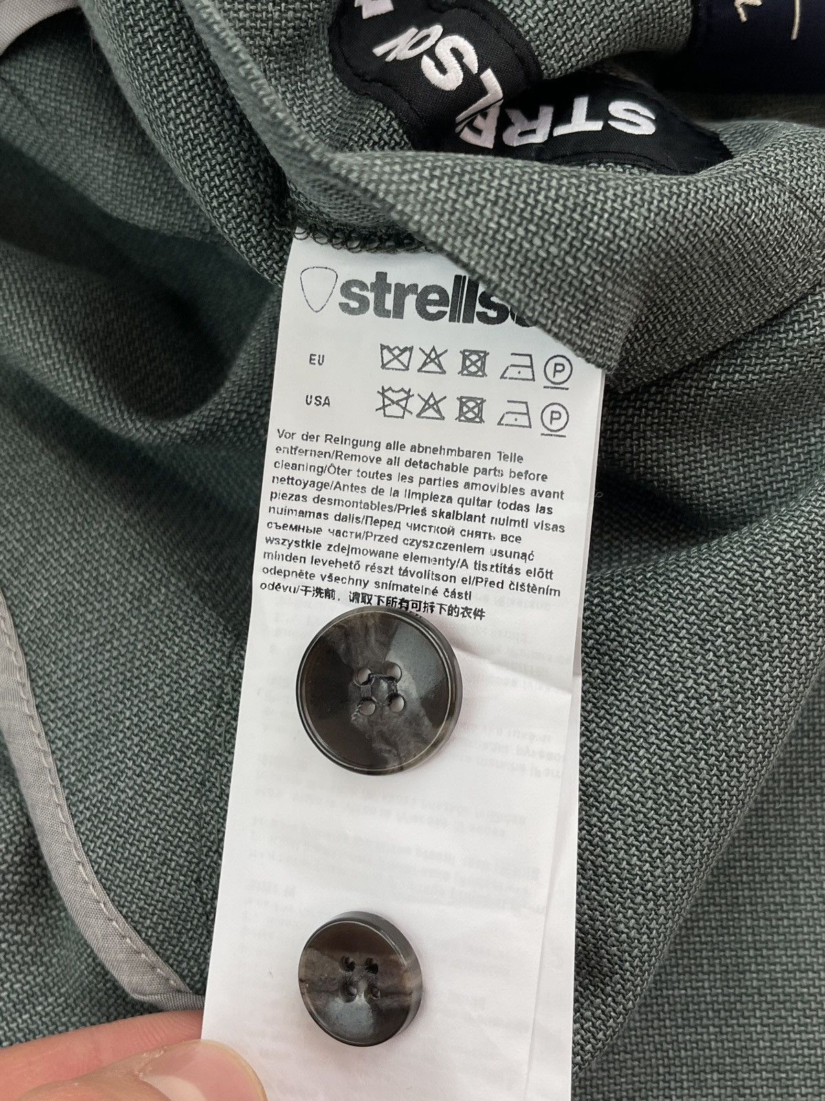 Strellson NWOT Strellson Single Breasted Unconstracted Wool Blazer Size 42S - 15 Thumbnail