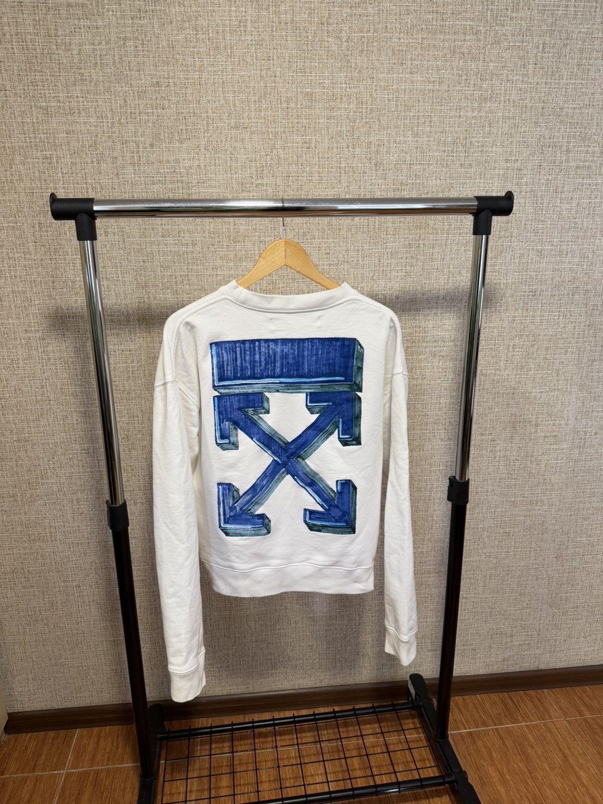 Off-White OFF WHITE MARKER ARROWS WHITE SWEATSHIRT Size US S / EU 44-46 / 1 - 1 Thumbnail