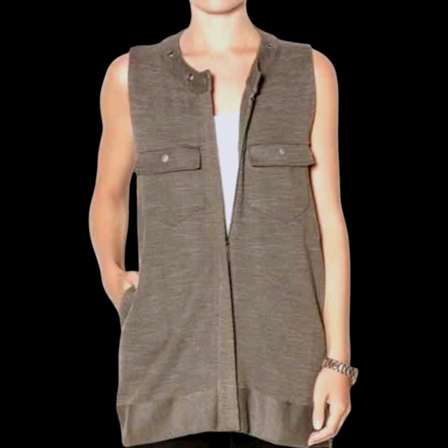 Free People Free People Vest in Gray | Size XS Size XS / US 0-2 / IT 36-38 - 4 Thumbnail