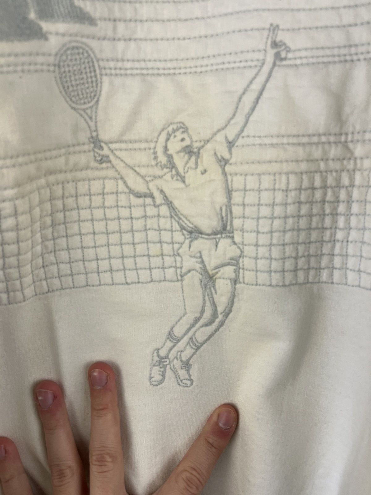 Lacoste Lacoste Rare 90's Tennis Graphic Sweatshirt Made in France Size US L / EU 52-54 / 3 - 13 Thumbnail