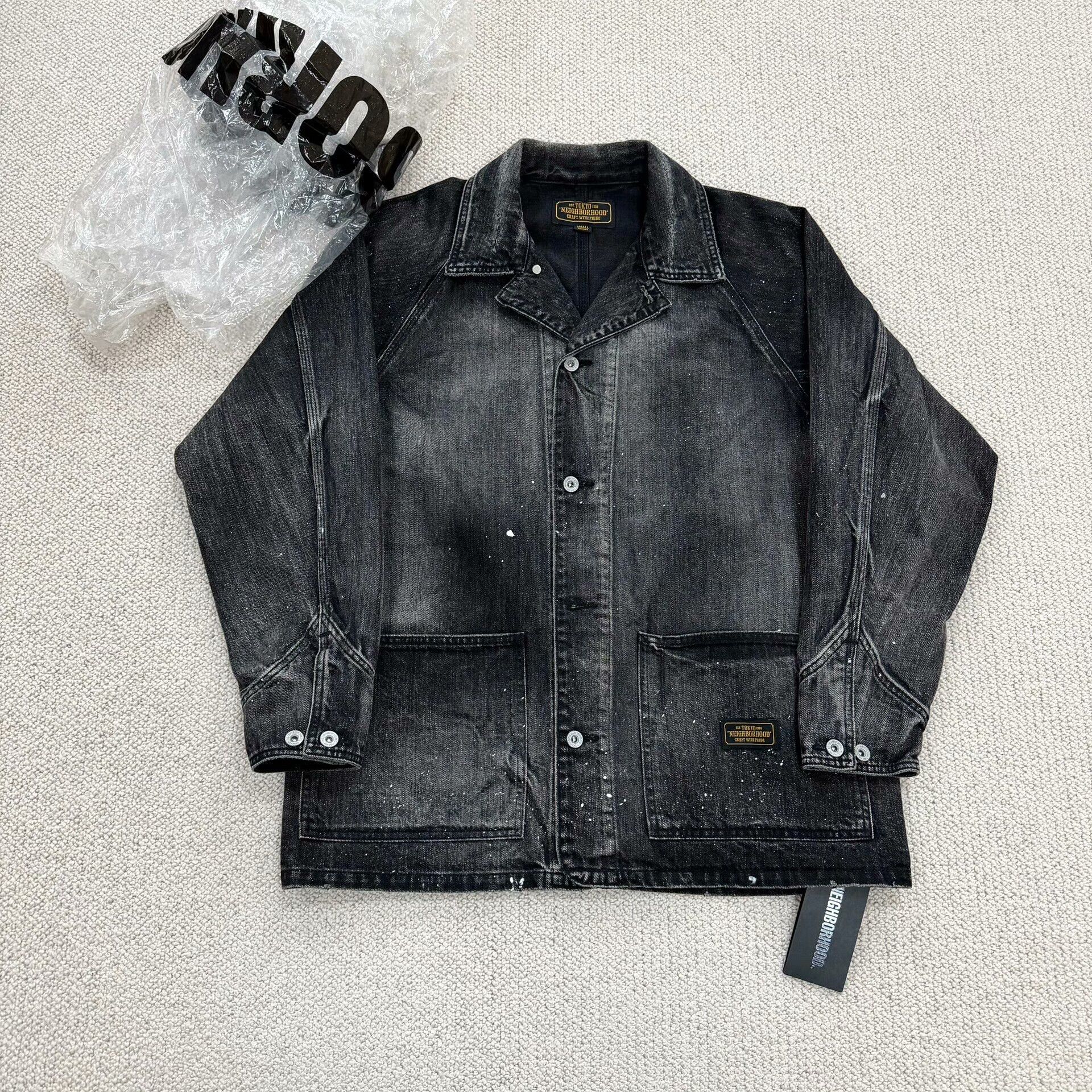 Neighborhood neighborhood scc coverall black denim jacket Size US S / EU 44-46 / 1 - 1 Thumbnail