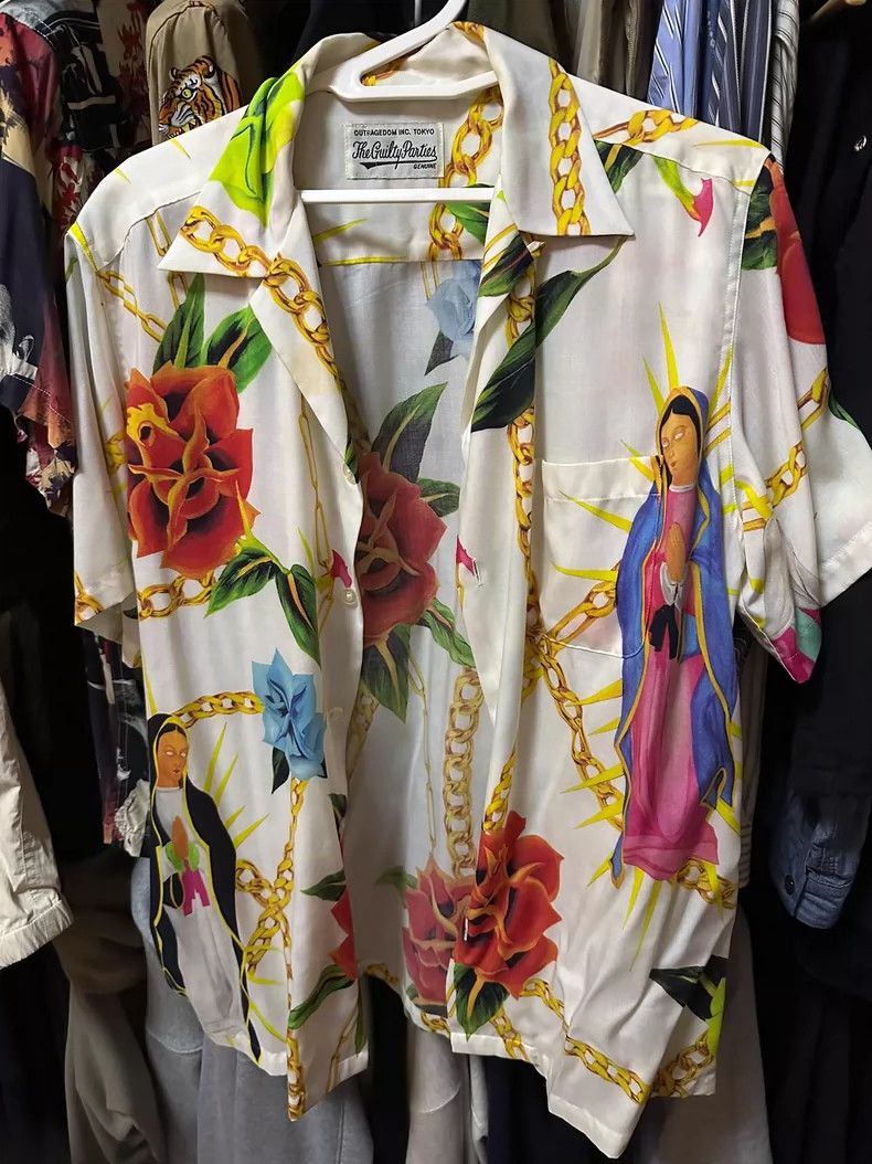 Wacko Maria wacko maria Hawaiian Madonna Rose Shirt Short Sleeve Size US S / EU 44-46 / 1 - 1 Thumbnail