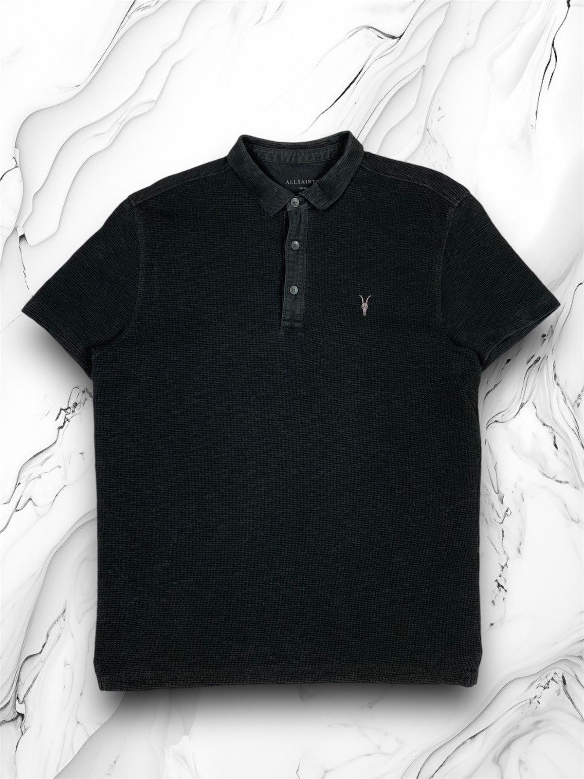 Allsaints Allsaints Designer Luxury Basic Polo Shirt Size US S / EU 44-46 / 1 - 1 Thumbnail