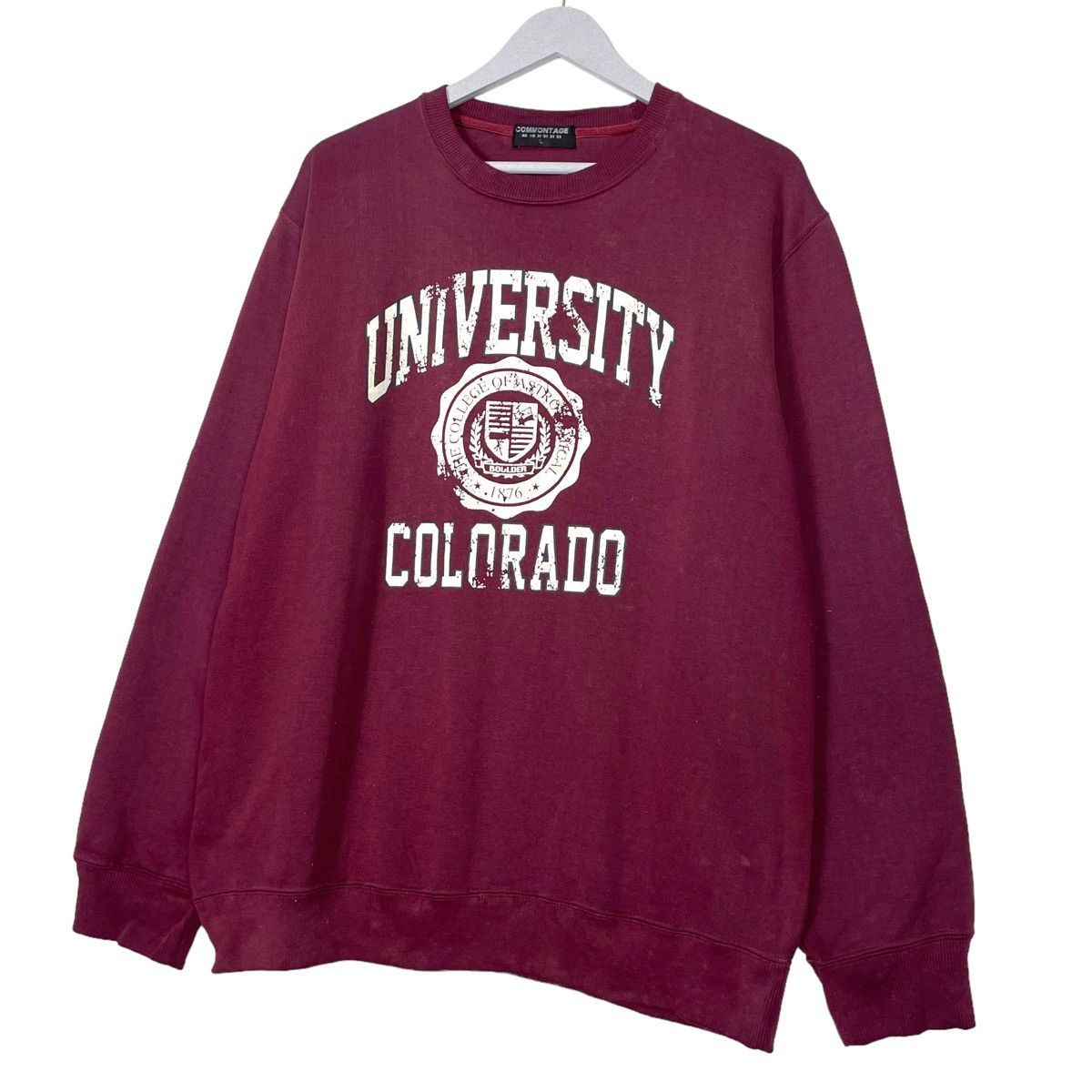 Japanese Brand 💥90s UNIVERSITY COLORADO BIG LOGO SWEATSHIRT Size US L / EU 52-54 / 3 - 2 Thumbnail