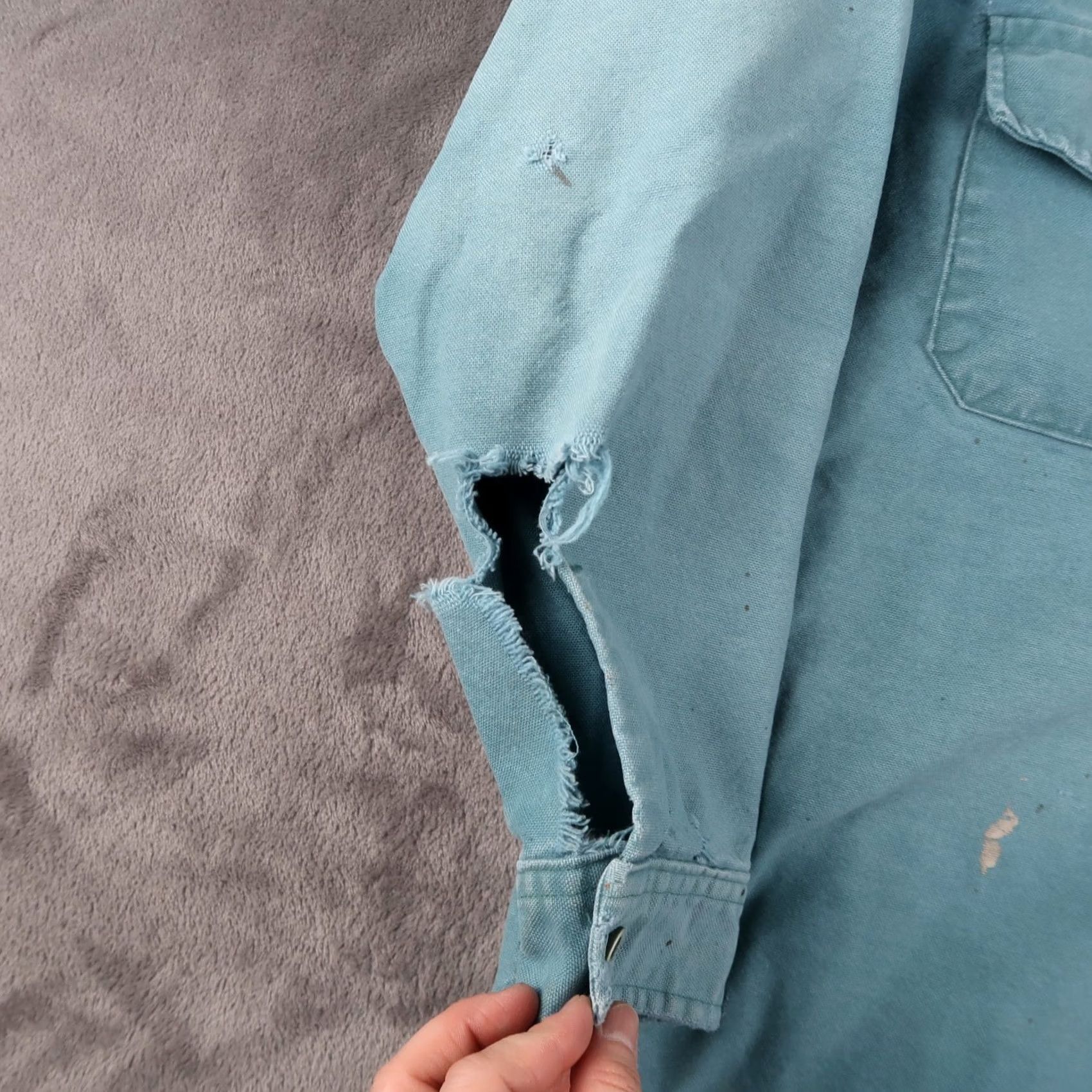 Vintage VINTAGE Gander Mountain Shirt Mens L Blue 90s Hunting Collared Button-Up Twill Cotton Long Sleeve Size US L / EU 52-54 / 3 - 3 Thumbnail