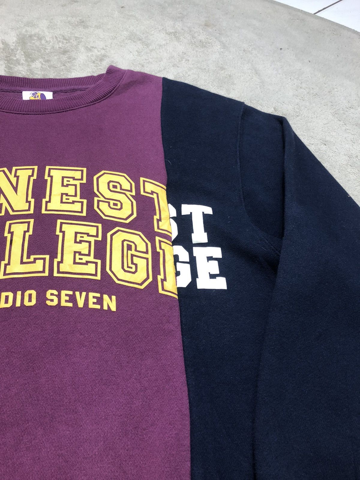 Nigo Honest College by Studio Seven Crewneck Split Sweatshirt Size US M / EU 48-50 / 2 - 5 Thumbnail