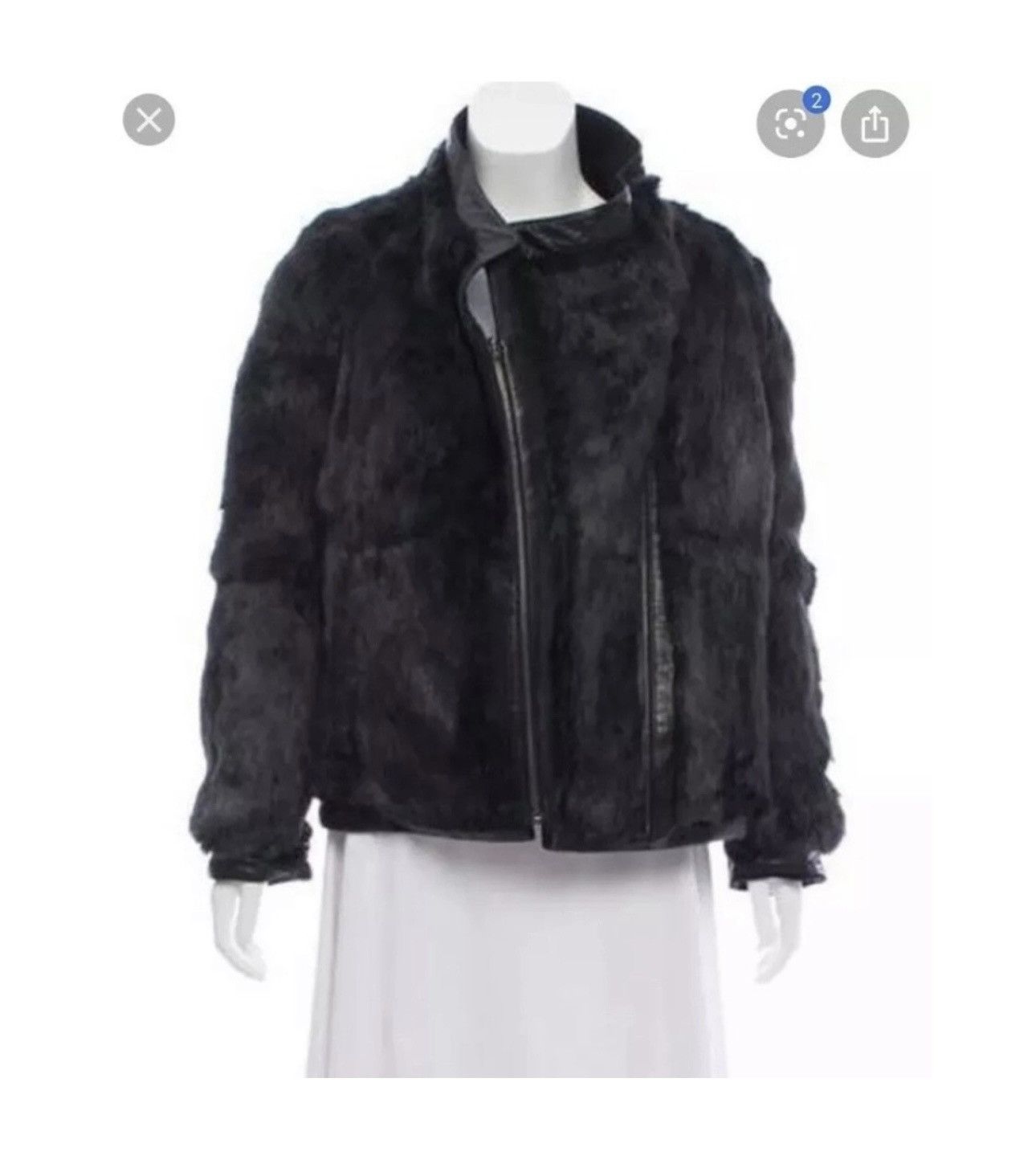 Helmut Lang Wool and Rabbit fur jacket Size S / US 4 / IT 40 - 5 Thumbnail