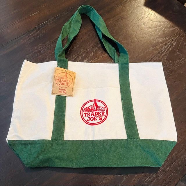 Other Trader Joe's Tote Bag Blue & Green Size ONE SIZE - 2 Thumbnail
