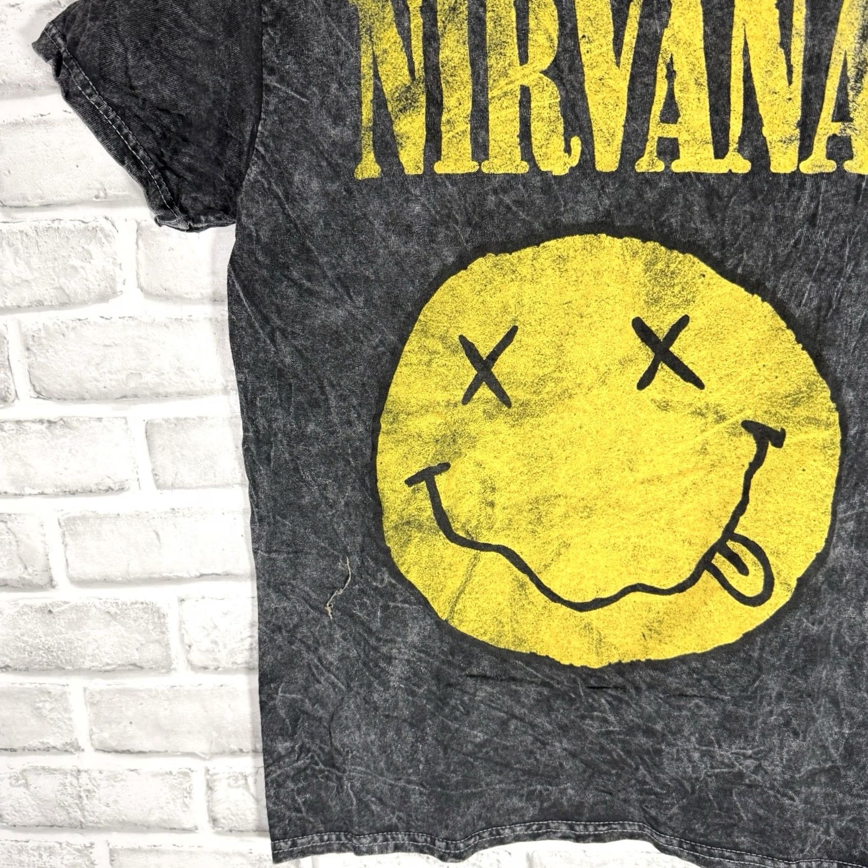 Vintage Nirvana Shirt Mens Size S Gray 100% Cotton Casual Graphic Tee Size US S / EU 44-46 / 1 - 3 Thumbnail