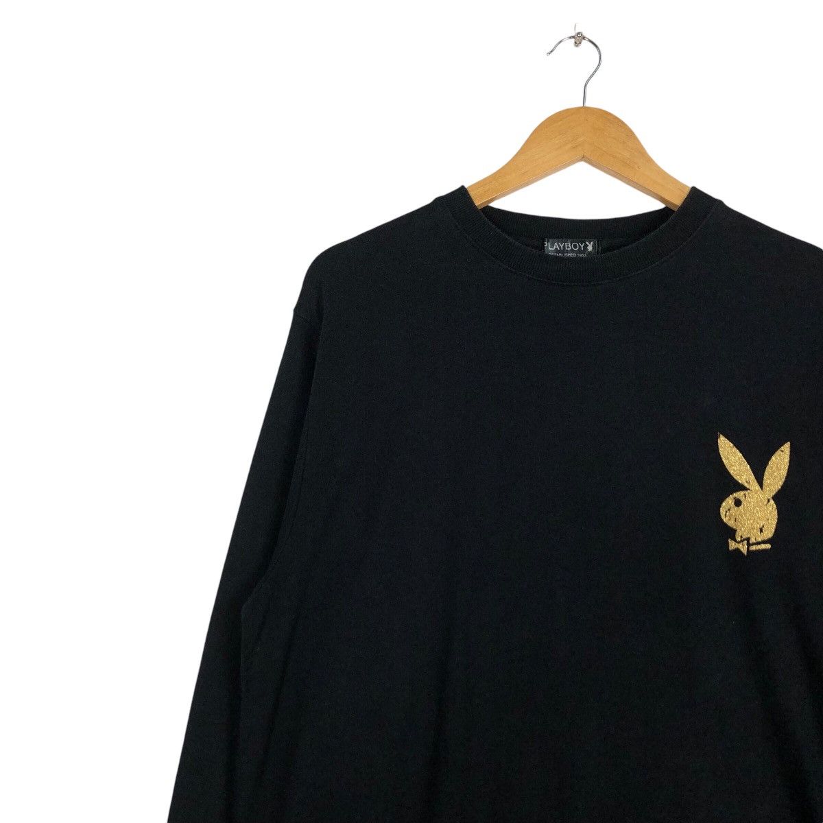 Japanese Brand × Playboy Vintage Playboy Sweatshirt Big Gold Logo Rare Medium Size US M / EU 48-50 / 2 - 7 Thumbnail