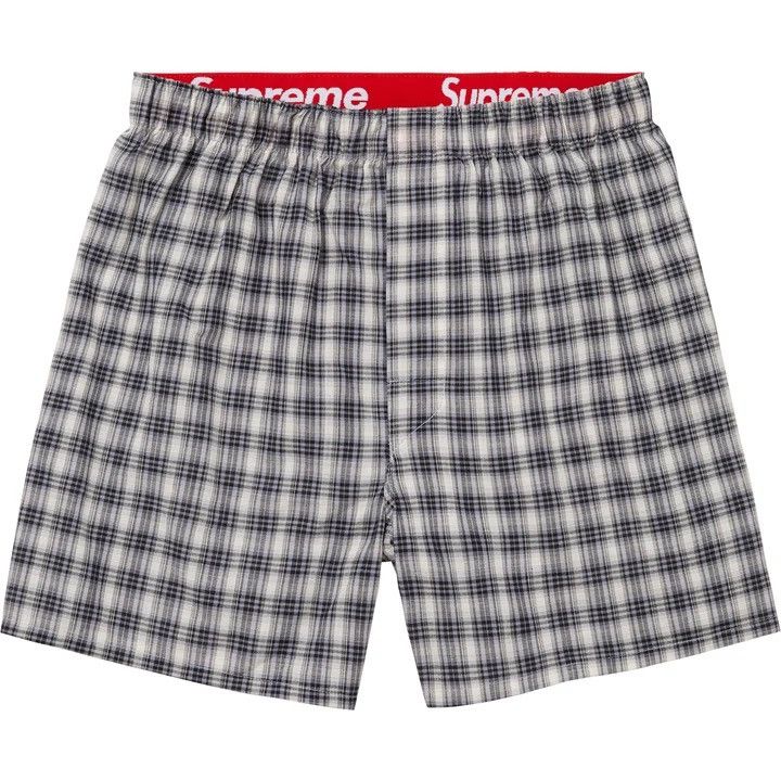 Hanes × Supreme Plaid Boxers (4 Pack) - M | Grailed