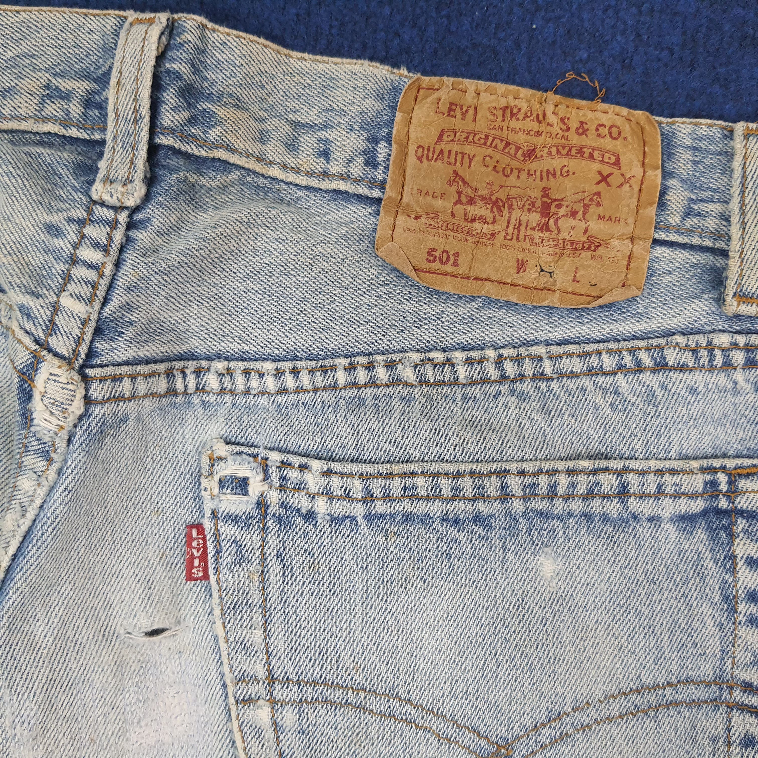 Levi's Vintage Levi's 501 Rework Denim Jeans C228N23 Size US 30 / EU 46 - 5 Thumbnail