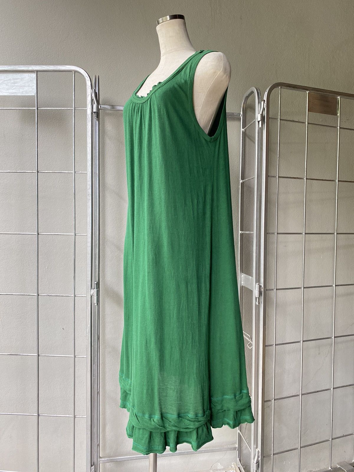 Zucca ZUCCA Green Layered-Hem Maxi Dress. Size M / US 6-8 / IT 42-44 - 5 Thumbnail