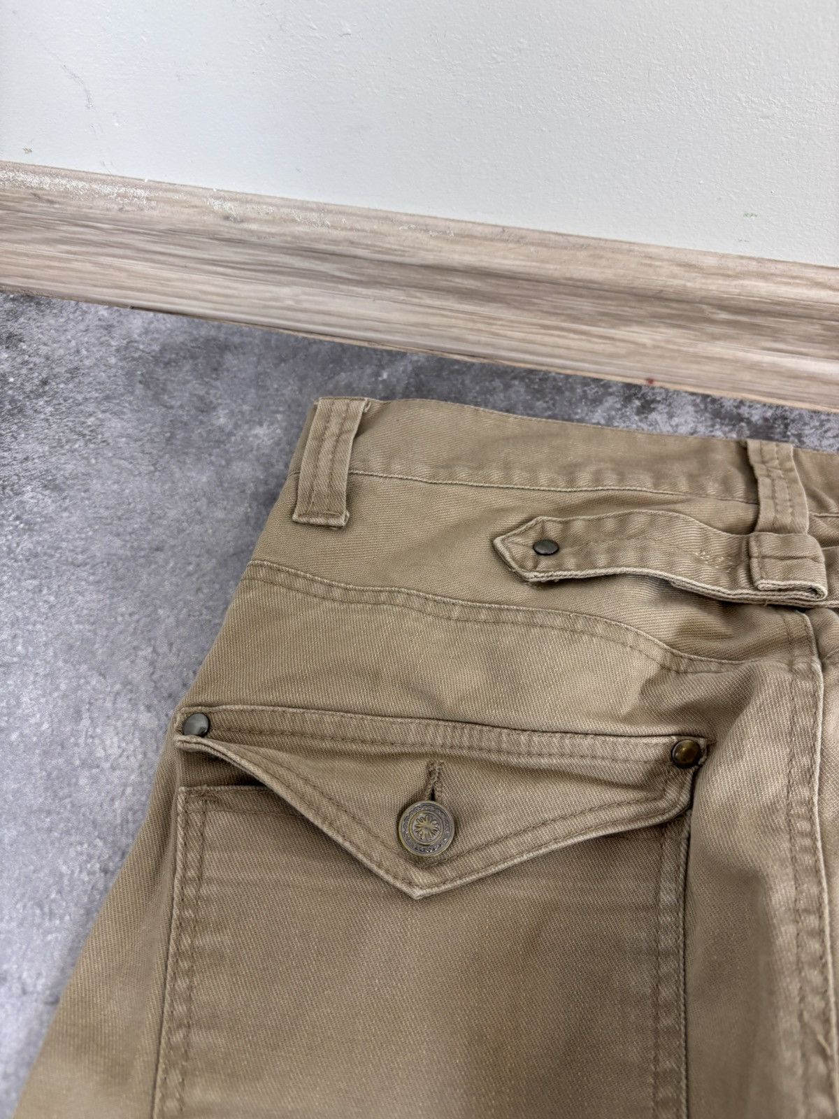 Japanese Brand Bee Bell Y2K Japanese Men’s Buckle Back Pants Jeans Size US 30 / EU 46 - 6 Thumbnail