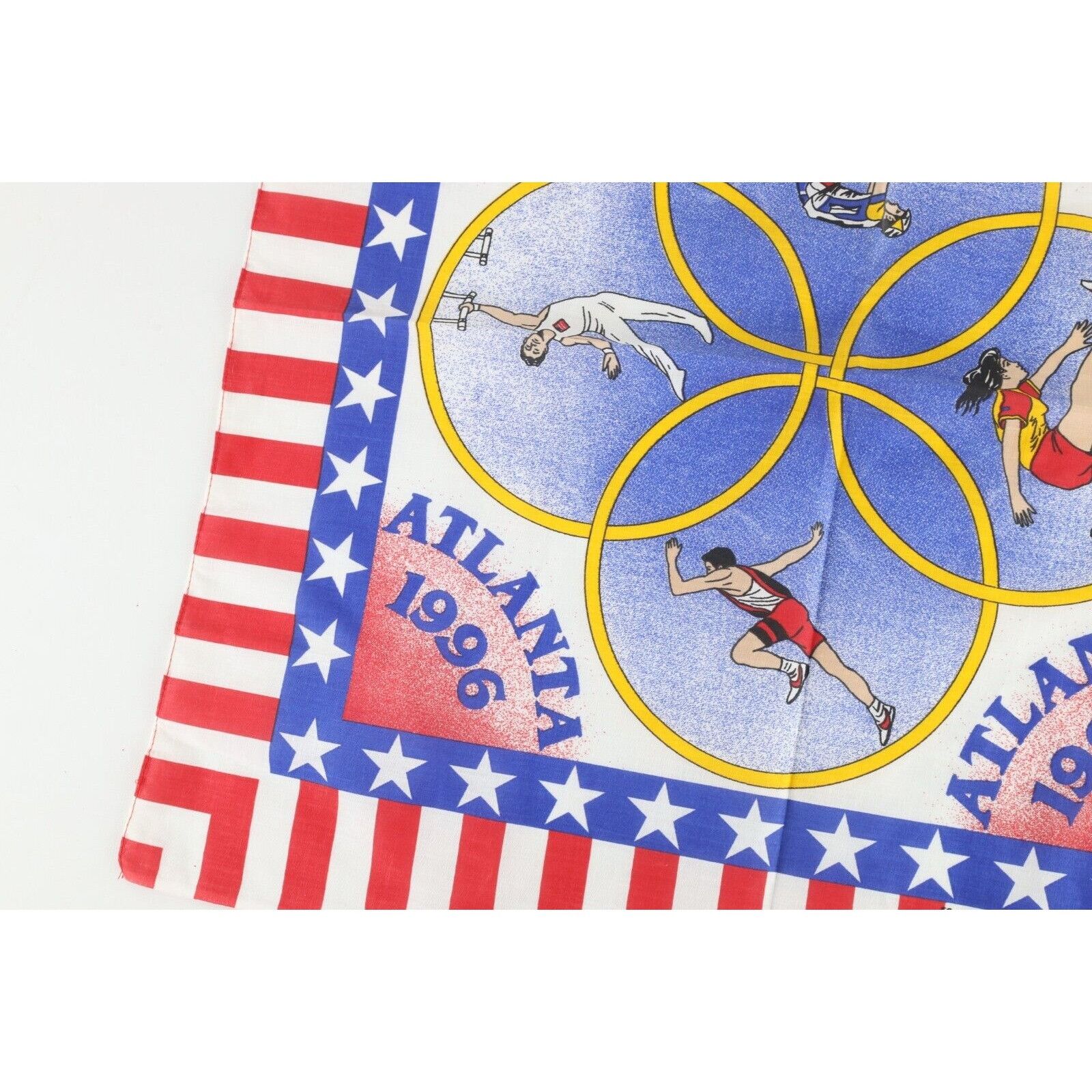 Vintage Vintage 90s 1996 Olympics Atlanta Bandana Handkerchief Size ONE SIZE - 5 Thumbnail