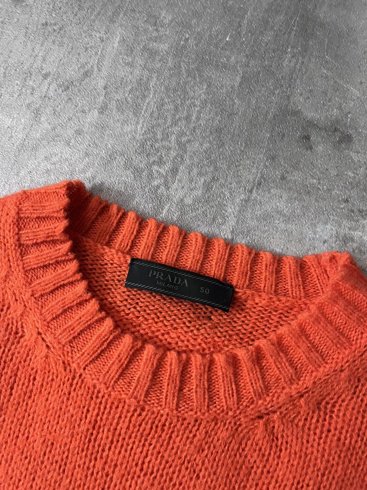 Prada Prada A/W 2018 Dinosaur wool orange sweater Size US M / EU 48-50 / 2 - 5 Thumbnail