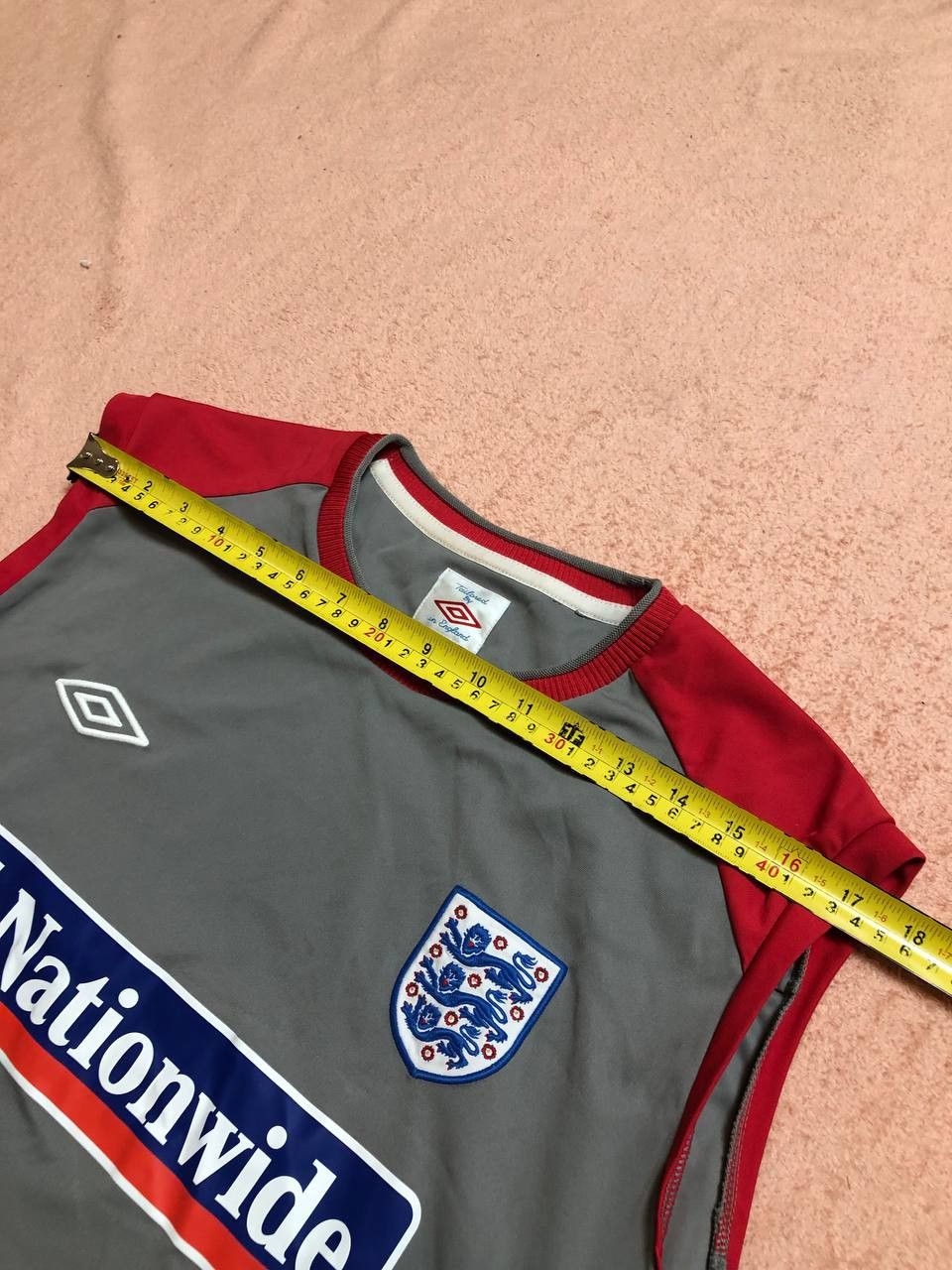 Umbro ENGLAND Football Umbro Training Sleeveless Shirt Nationwide Size US XXL / EU 58 / 5 - 7 Thumbnail