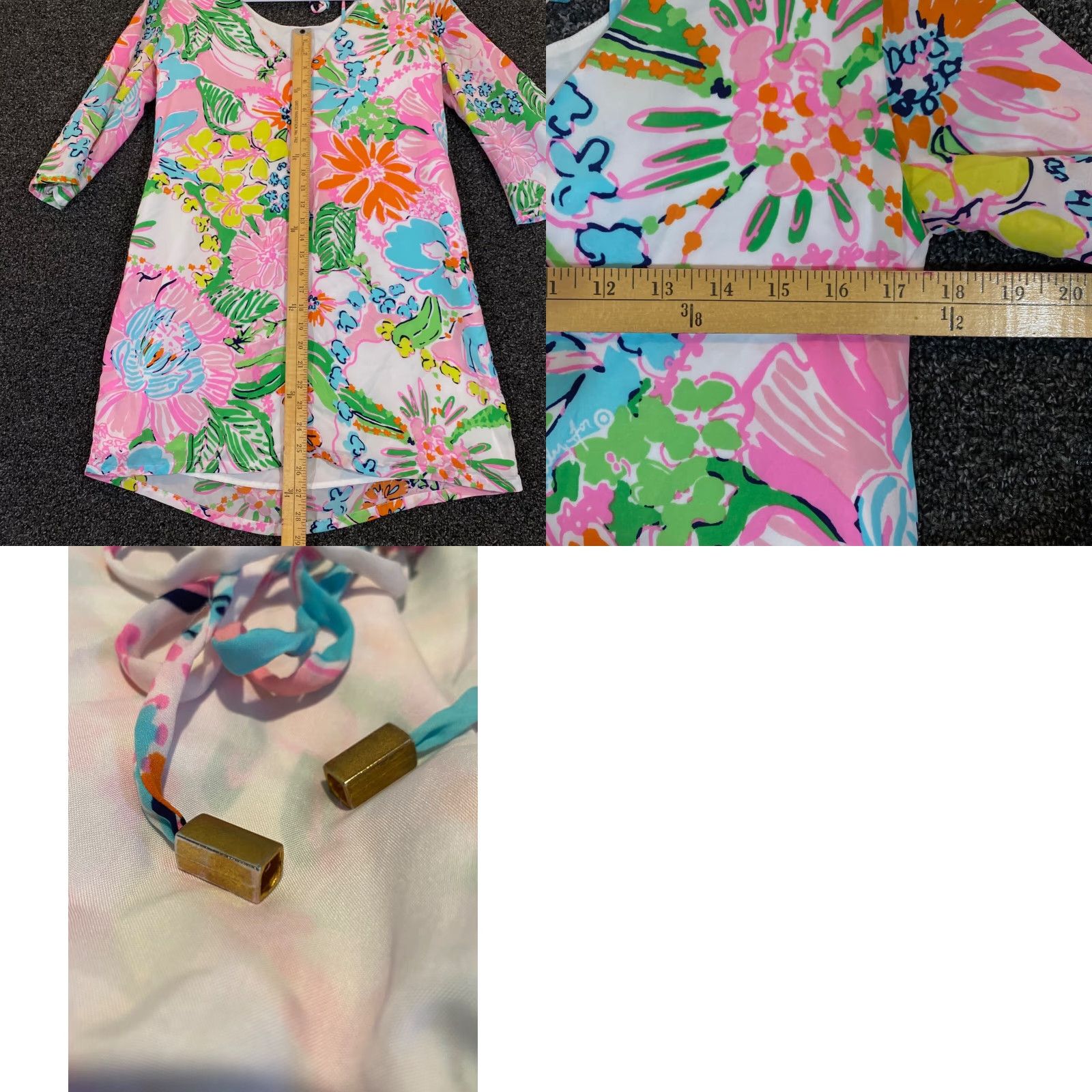 Lilly Pulitzer Lilly Pulitzer Floral Top Womens Small Lightweight Beachwear Dress Coverup Size S / US 4 / IT 40 - 8 Thumbnail
