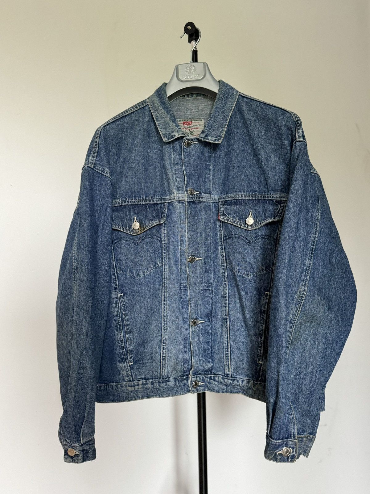 Levi's Vintage 1970 LEVIS Light Denim Jean Jacket Size US XL / EU 56 / 4 - 3 Thumbnail