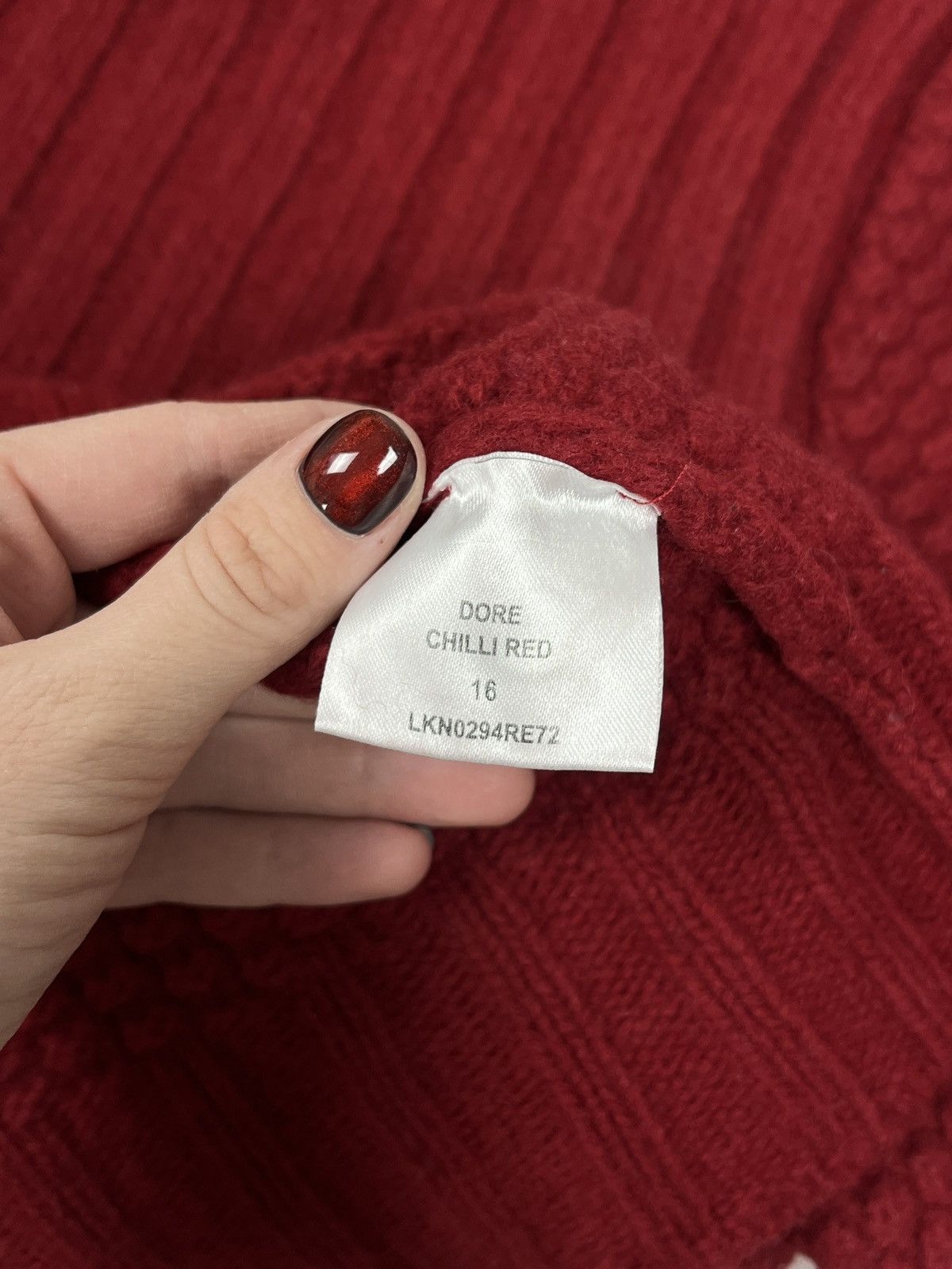 Barbour Vintage Woman’s Barbour International Wool Red Sweater Size S / US 4 / IT 40 - 7 Thumbnail