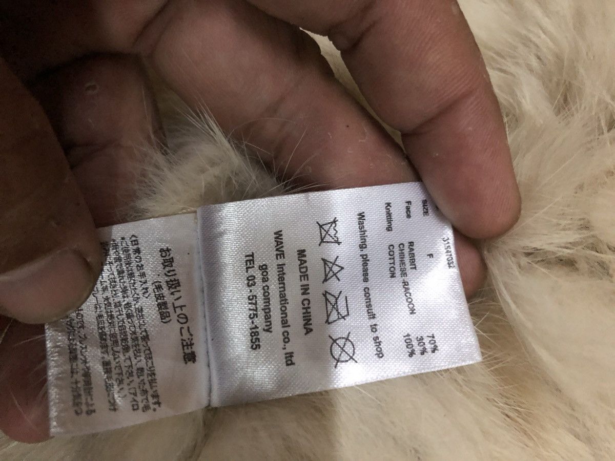 If Six Was Nine × Japanese Brand × Le Grande Bleu (L.G.B.) Goa Rabbit Fur Blend Raccon LGB Inspire Sleeveless Jacket Size XS / US 0-2 / IT 36-38 - 4 Thumbnail