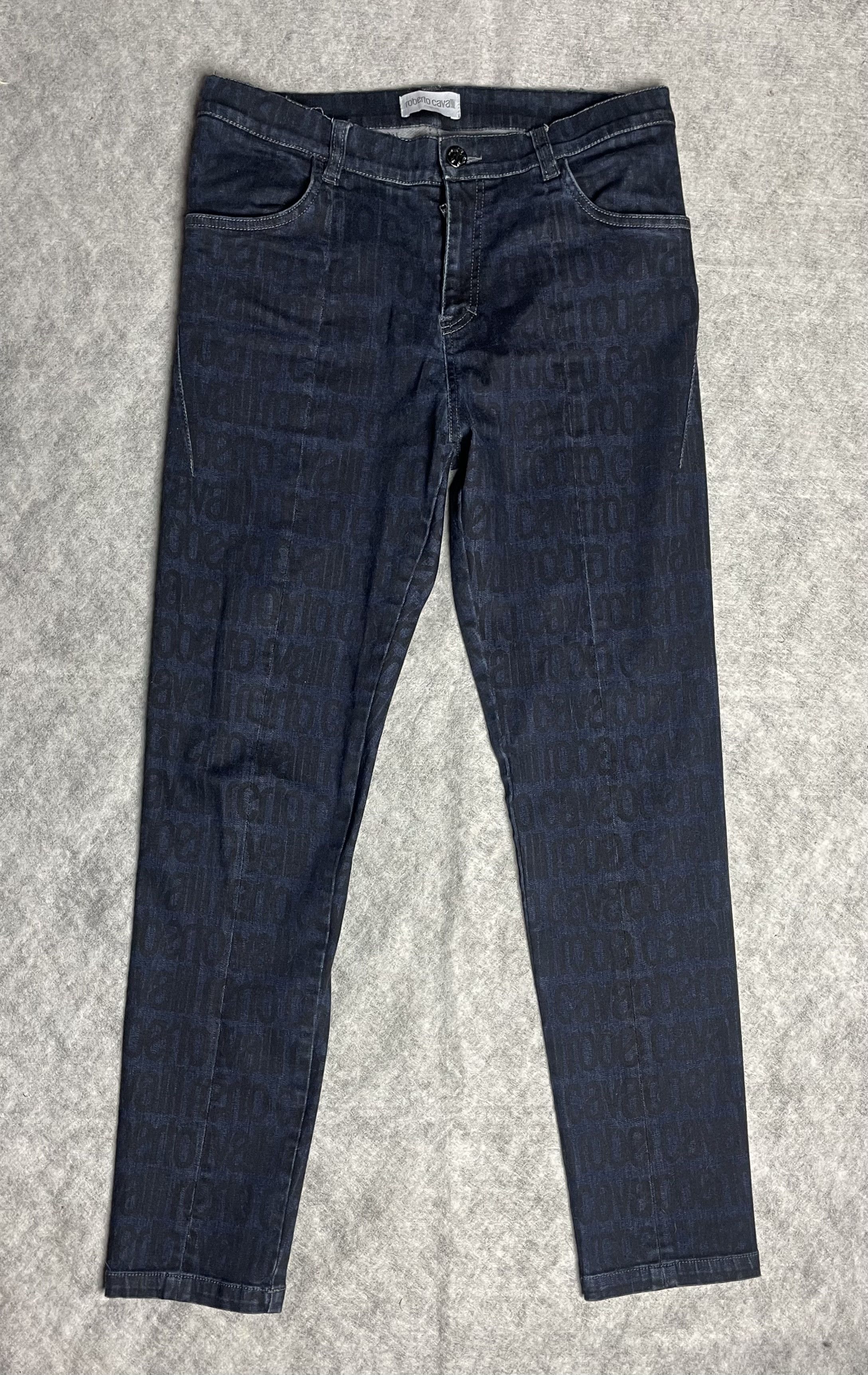 Roberto Cavalli Roberto Cavalli Junior Logo Print Trousers Jeans W30 Size 30" / US 8 / IT 44 - 4 Thumbnail