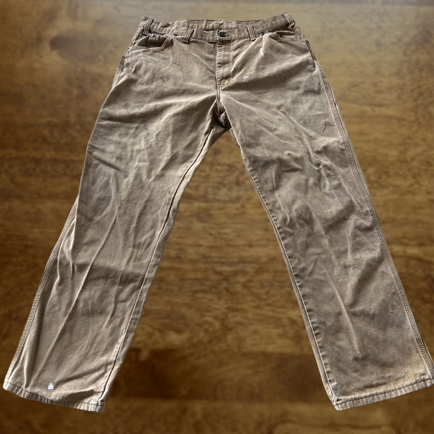 Dickies Dickies Pants Mens 36x30 Brown Canvas Carpenter Workwear Straight Leg Utility Shirt Pants Women Men? Size US 36 / EU 52 - 1 Thumbnail