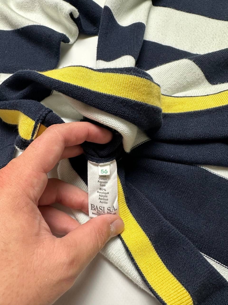 Lacoste Vintage 00s Lacoste Striped Rugby Q-Zip Sweater Size US XL / EU 56 / 4 - 6 Thumbnail