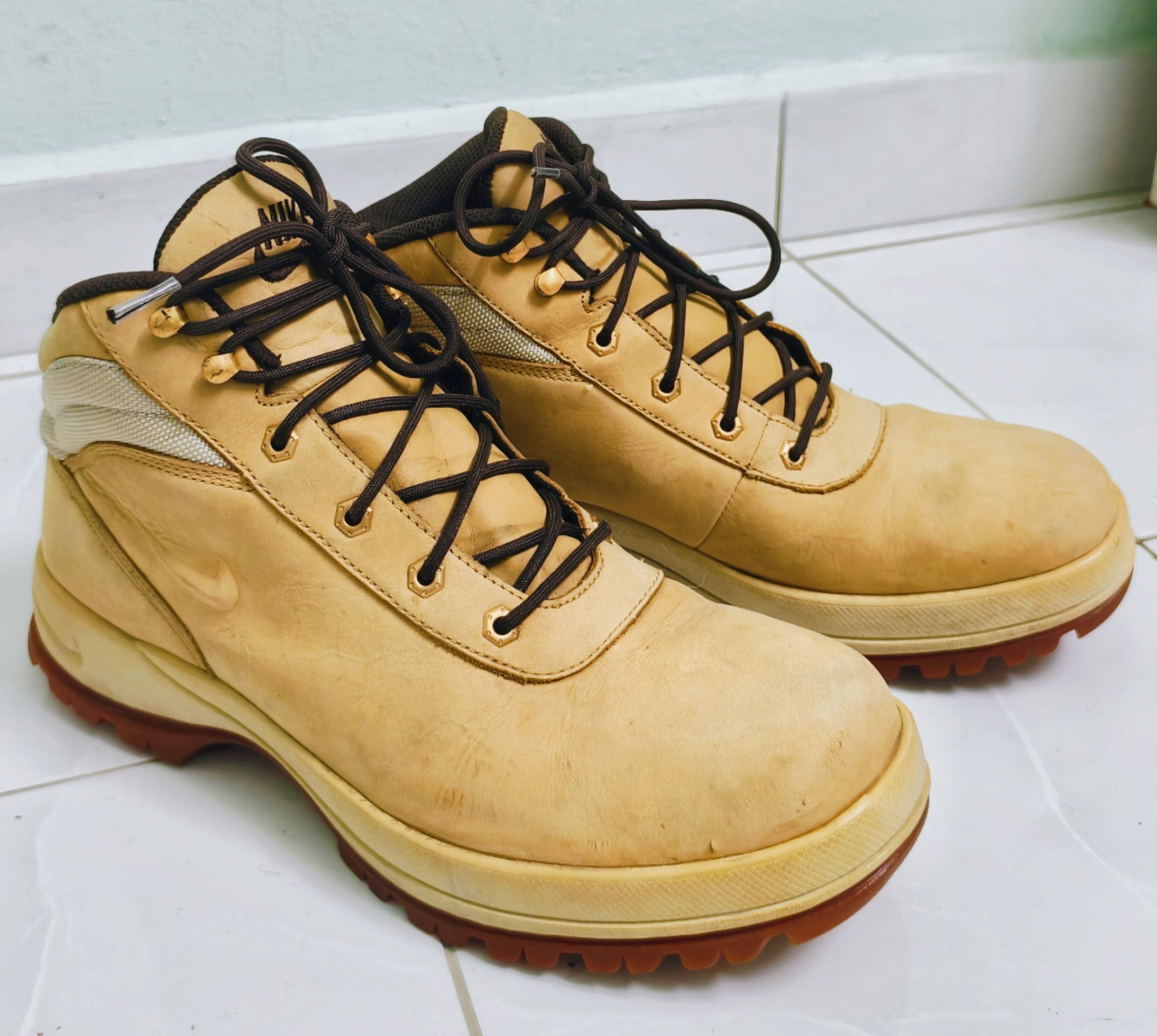 Nike Nike Madara Beige Genuine Leather Hiking Winter Shoes Boots Size US 11 / EU 44 - 8 Thumbnail