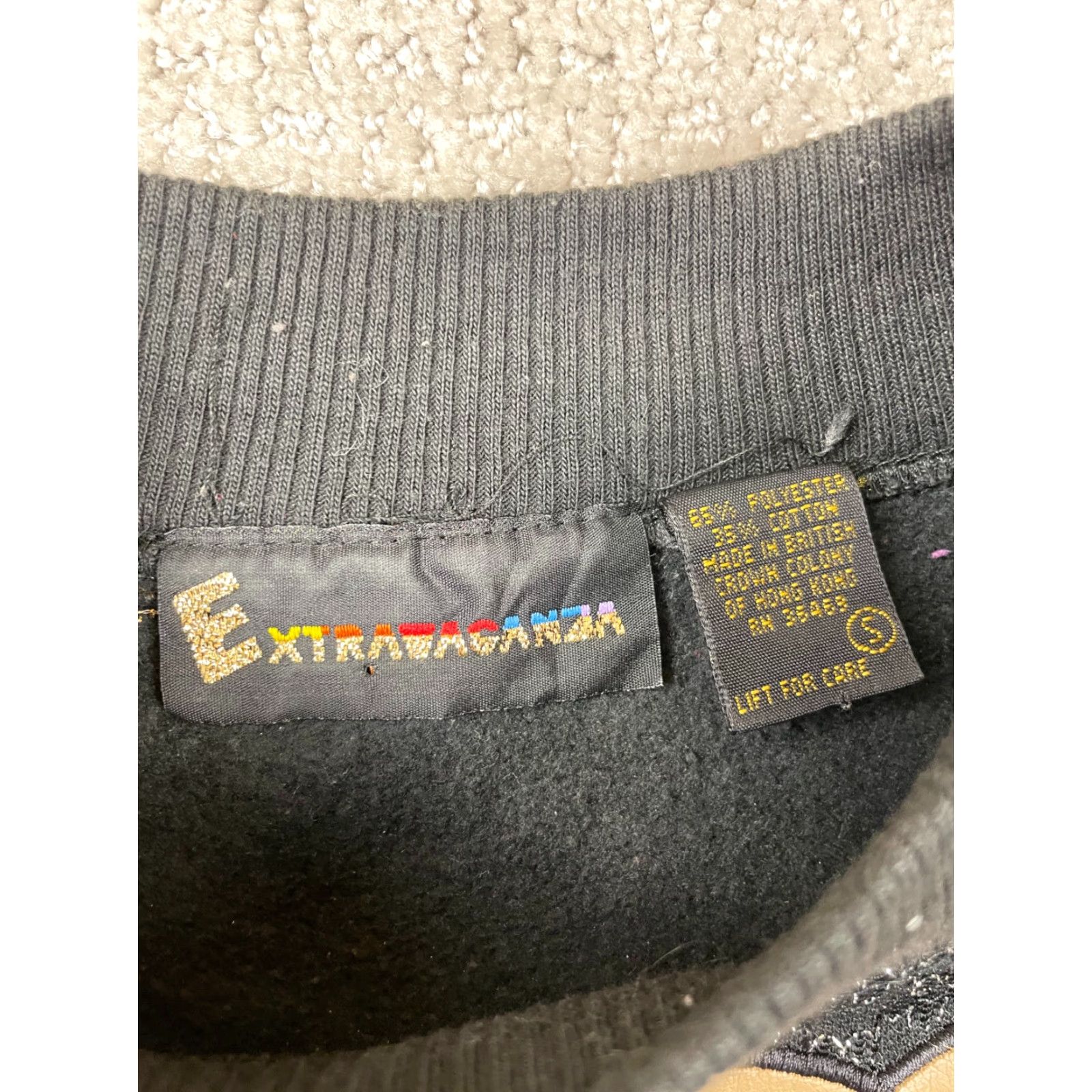 Vintage VINTAGE Extravaganza Sweatshirt Small Black Paisley Crewneck Pullover 90s Mens Sweatshirt Size US S / EU 44-46 / 1 - 4 Thumbnail