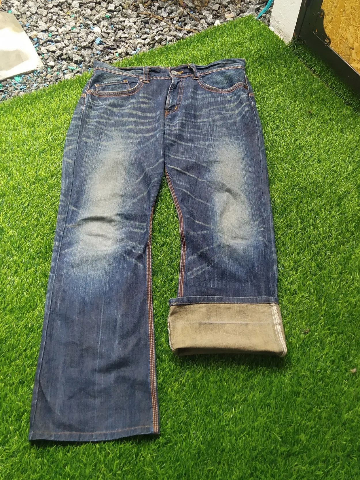 Edwin Edwin Exclusive Vintage 411XVS Jeans Buckle Back Size US 37 - 2 Thumbnail