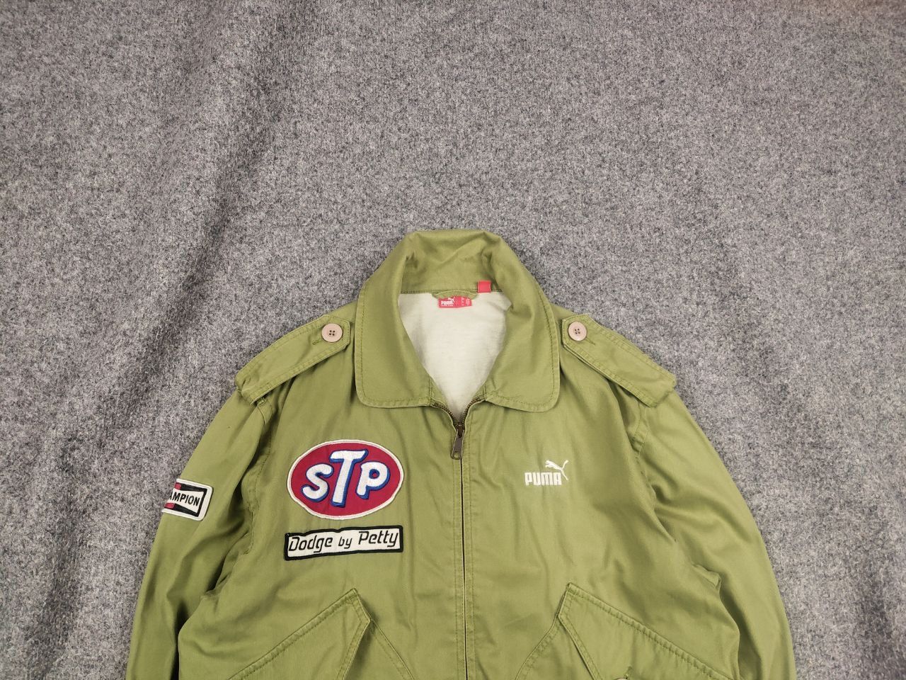 Puma Rare Vintage Richard Petty Puma Dodge STP Logo Green Jacket Size US M / EU 48-50 / 2 - 2 Thumbnail
