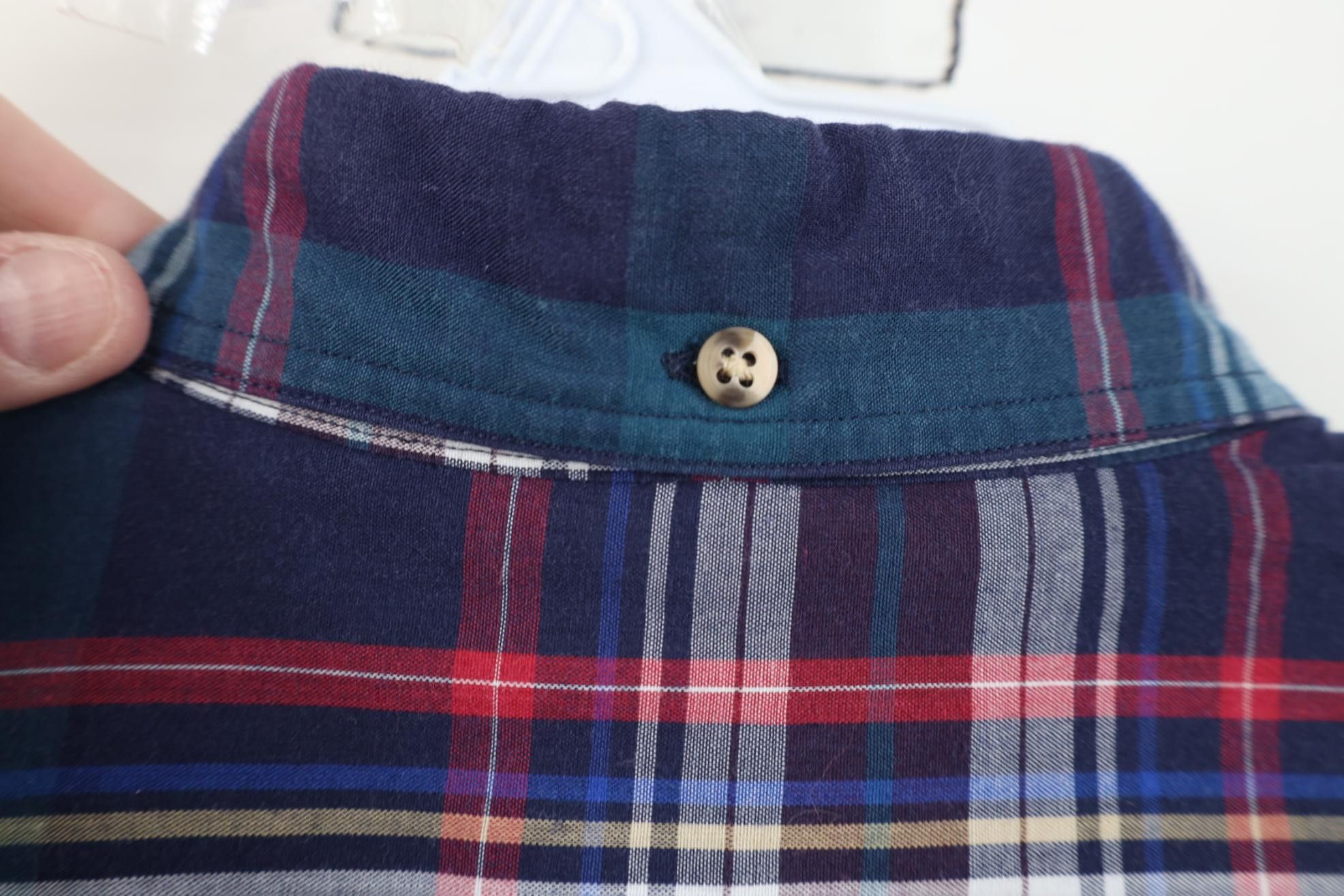 Vintage Vintage 90s Streetwear Madras Collared Button Down Shirt Size US M / EU 48-50 / 2 - 10 Thumbnail