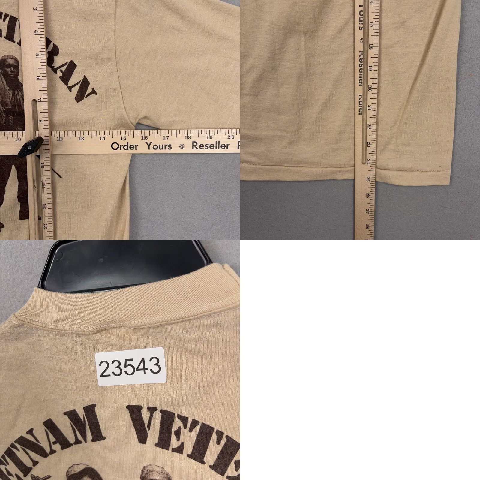 Vintage Vintage Vietnam Veteran Shirt Small Single Stitch Vet Center Jacksonville 70s Shirt Mens S Beige USA Military Vintage 70s Vet Center Jacksonville USA Size US S / EU 44-46 / 1 - 9 Thumbnail