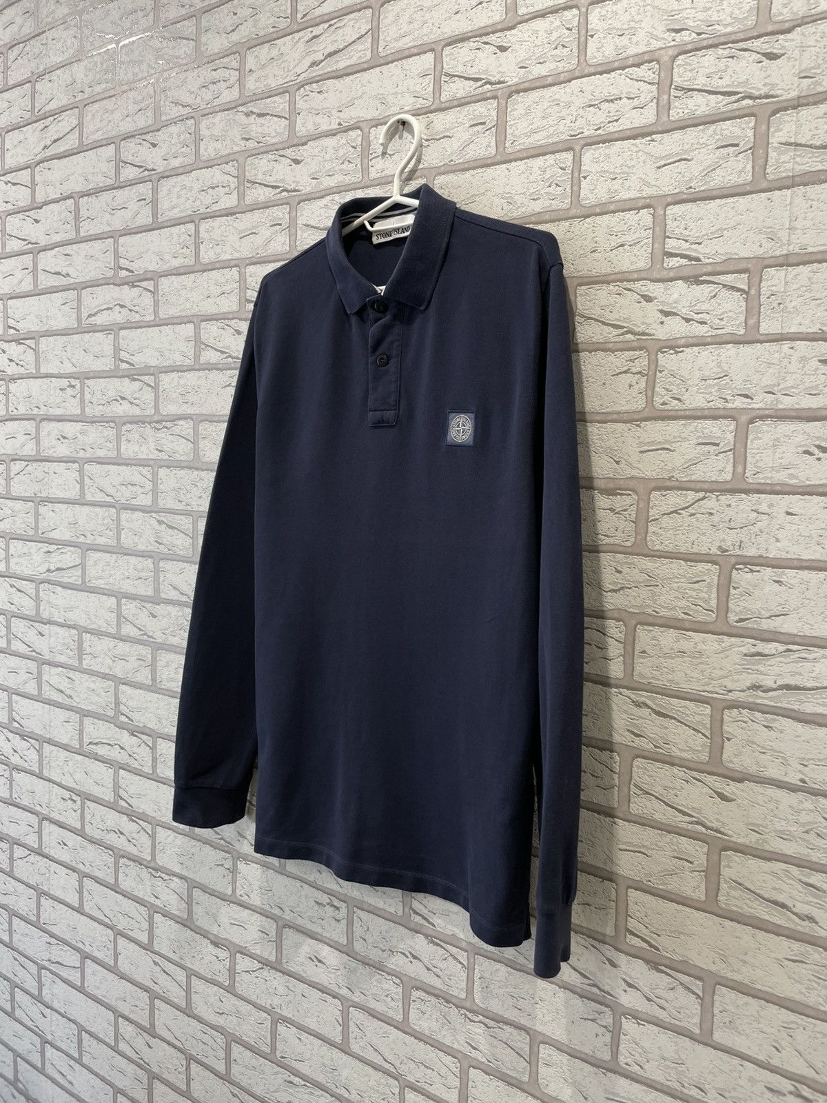 Stone Island Stone Island Patch Program Long Sleeve Polo T Shirt Tee Size US M / EU 48-50 / 2 - 2 Thumbnail