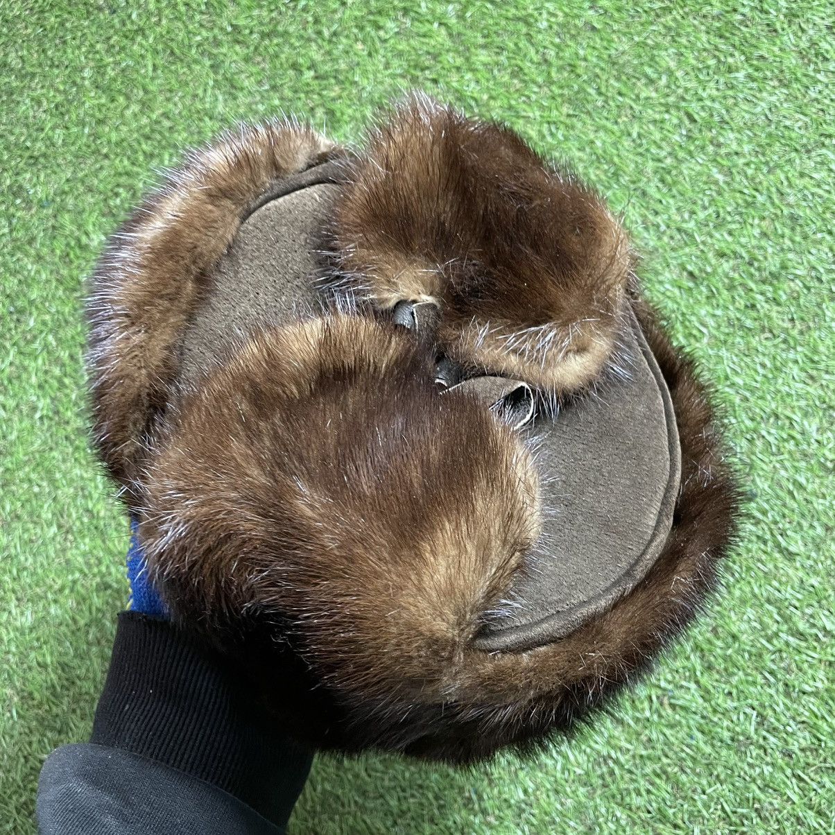 Vintage Vintage Brown Suede Trapper Hat Archive Coldwear Grunge OS Size ONE SIZE - 7 Thumbnail