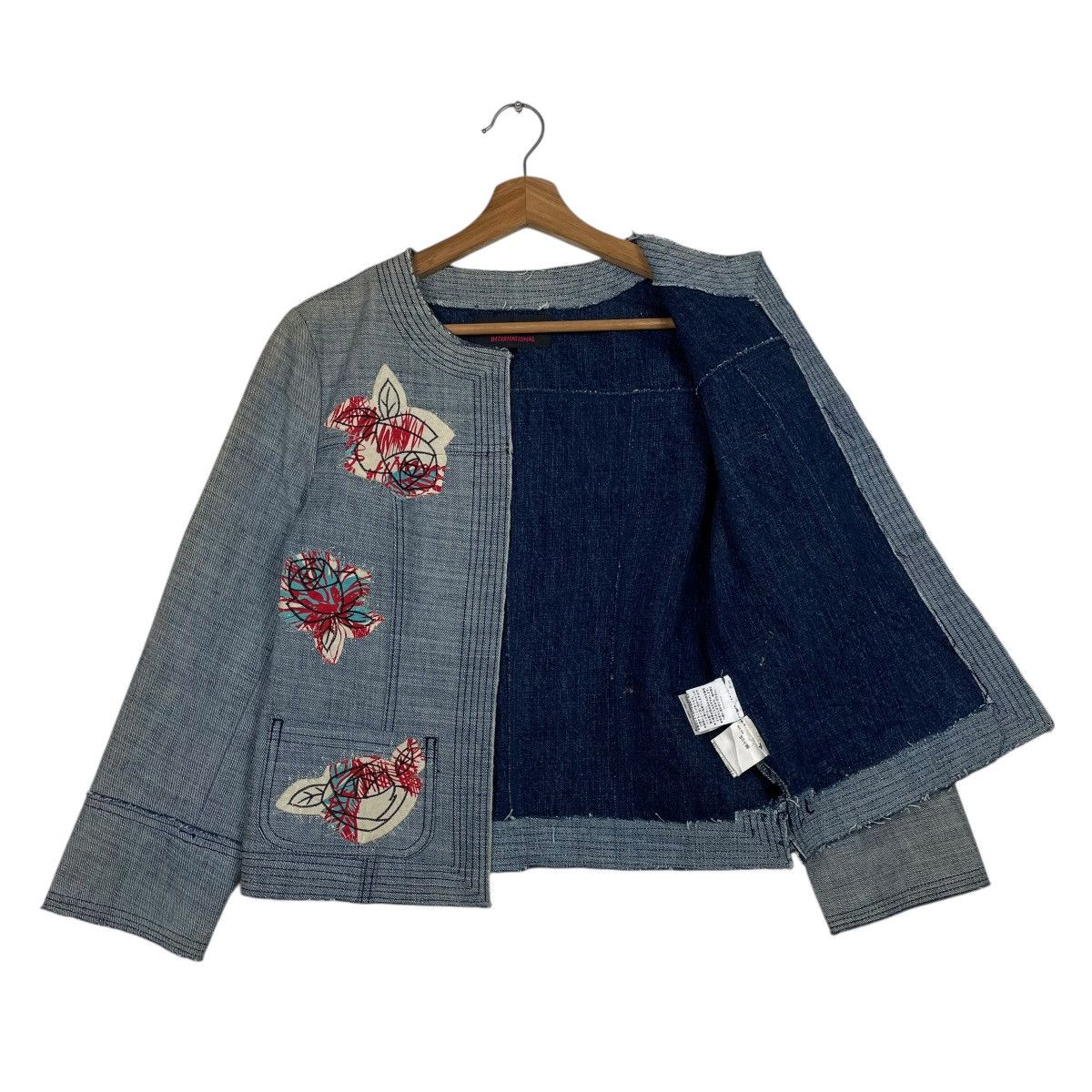 Other Yuki Torii Flower Design Buttonless Crop Jacket Size S / US 4 / IT 40 - 7 Thumbnail