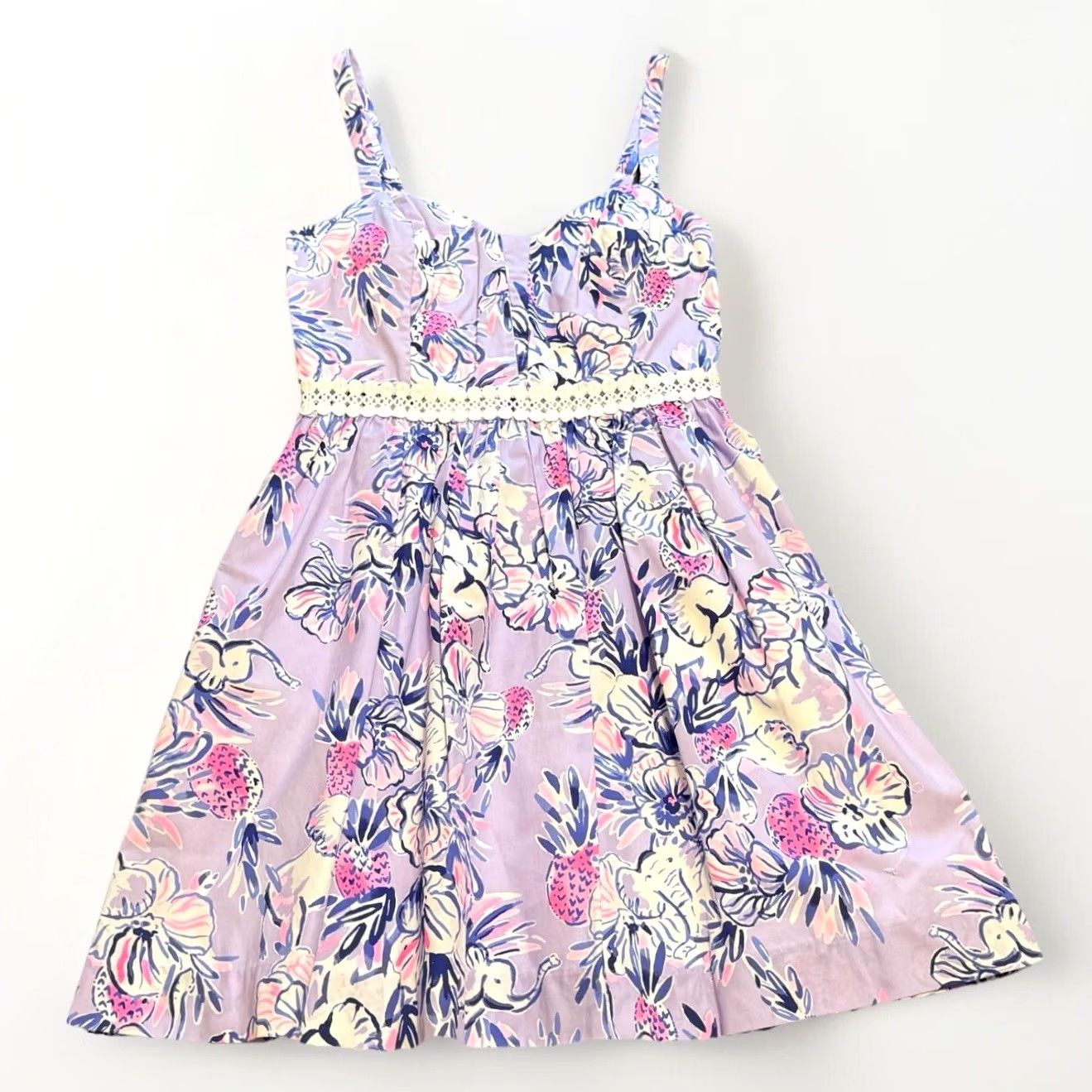 Lilly Pulitzer Lilly Pulitzer Devyn Floral Dress Lavender Size 2 Women Size XS / US 0-2 / IT 36-38 - 3 Thumbnail