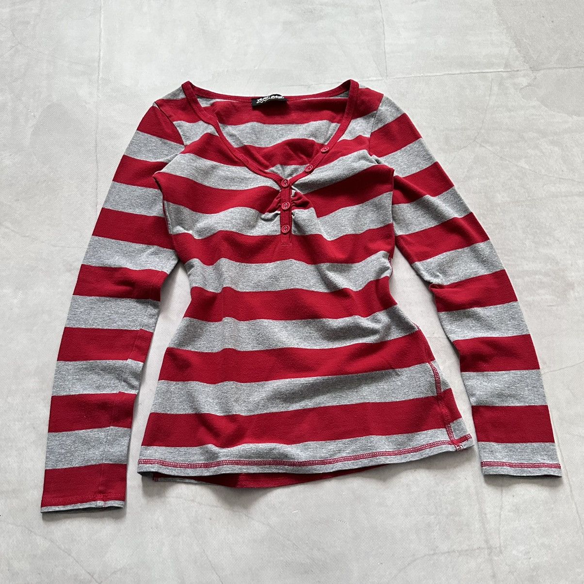 Hysteric Glamour Cute Striped Button Long Sleeve T Shirt Number Nine Vibe Size M / US 6-8 / IT 42-44 - 3 Thumbnail