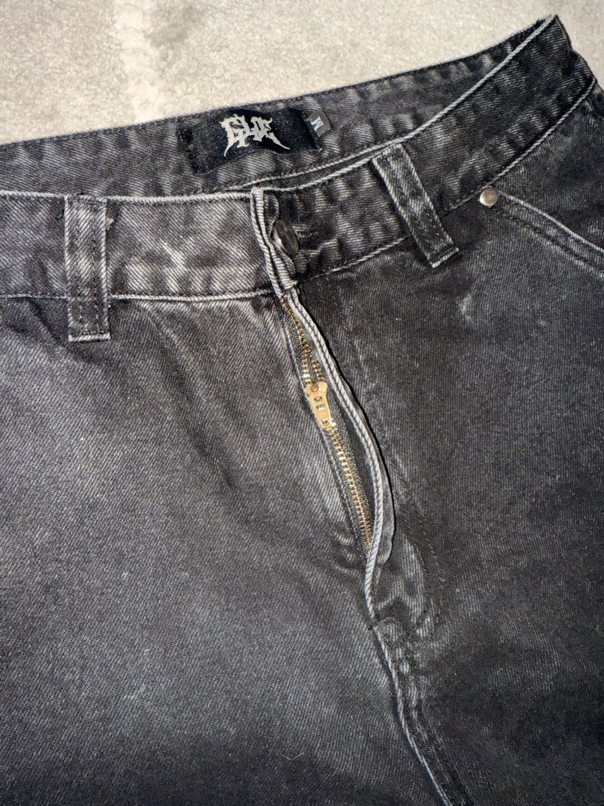 Other Gloe Mens Black Embroidered Pants Size US 31 - 8 Thumbnail