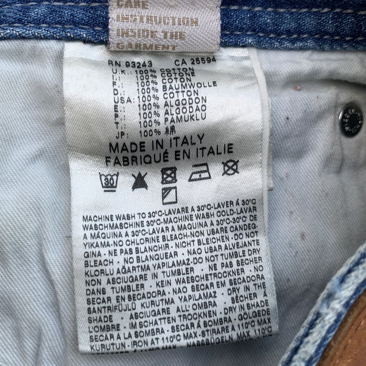 Diesel Vintage Y2K Diesel Italy Distressed Denim Jeans W32 Size US 32 / EU 48 - 19 Thumbnail