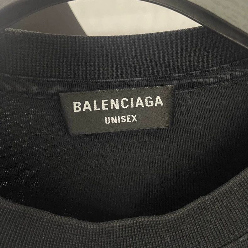 Balenciaga Balenciaga Wheat Logo Embroidered Short Sleeve, Size L Size US L / EU 52-54 / 3 - 3 Thumbnail
