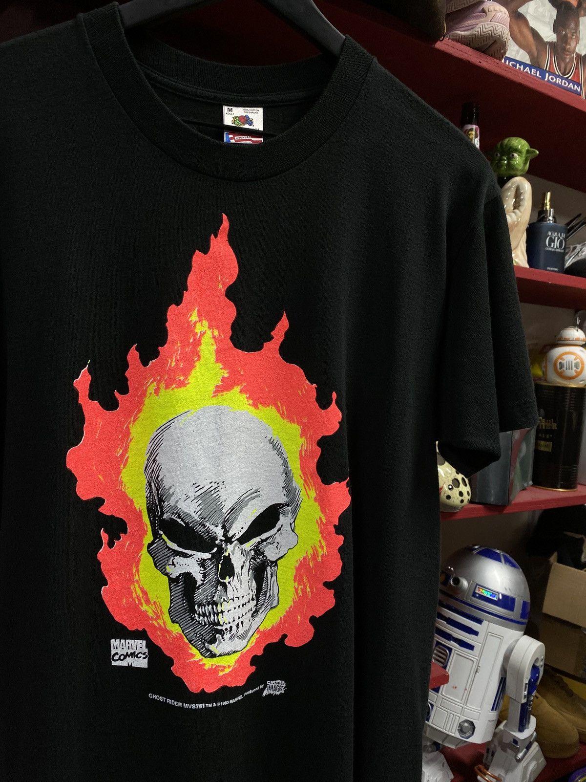 Marvel Comics × Vintage Vintage 1993 Marvel Comics Ghost Rider T-Shirt Adult Medium Size US M / EU 48-50 / 2 - 6 Thumbnail