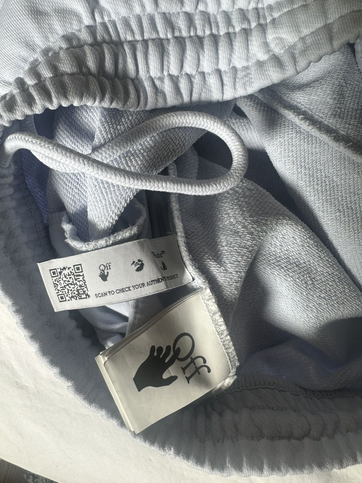 Off-White Off-White Mens L Signature Pony Fleece Jogger Sweatpants Size US 27 - 9 Thumbnail