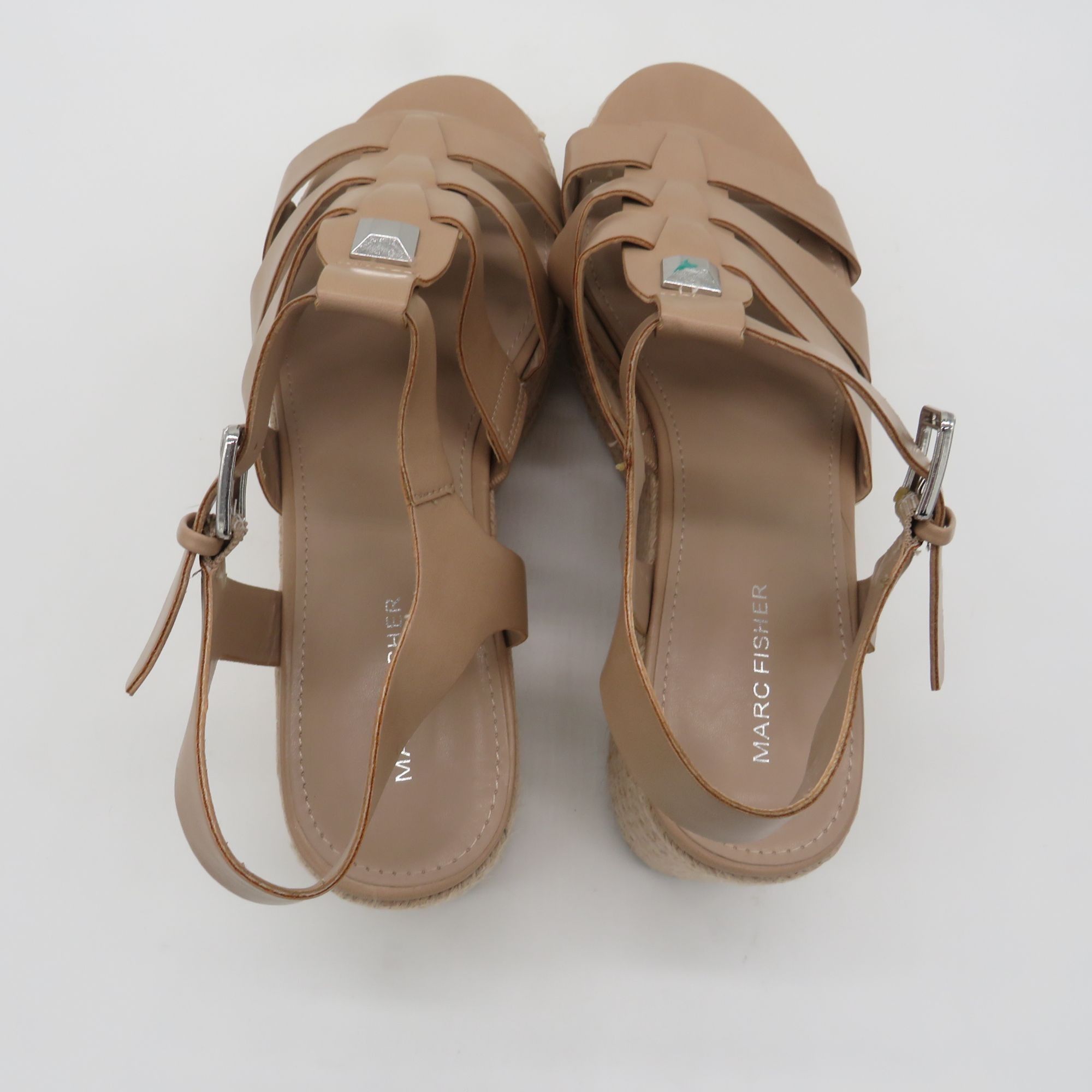 Marc Fisher Marc Fisher Women's Tan Strappy Espadrille Platform Sandals Size US 11 / IT 41 - 5 Thumbnail