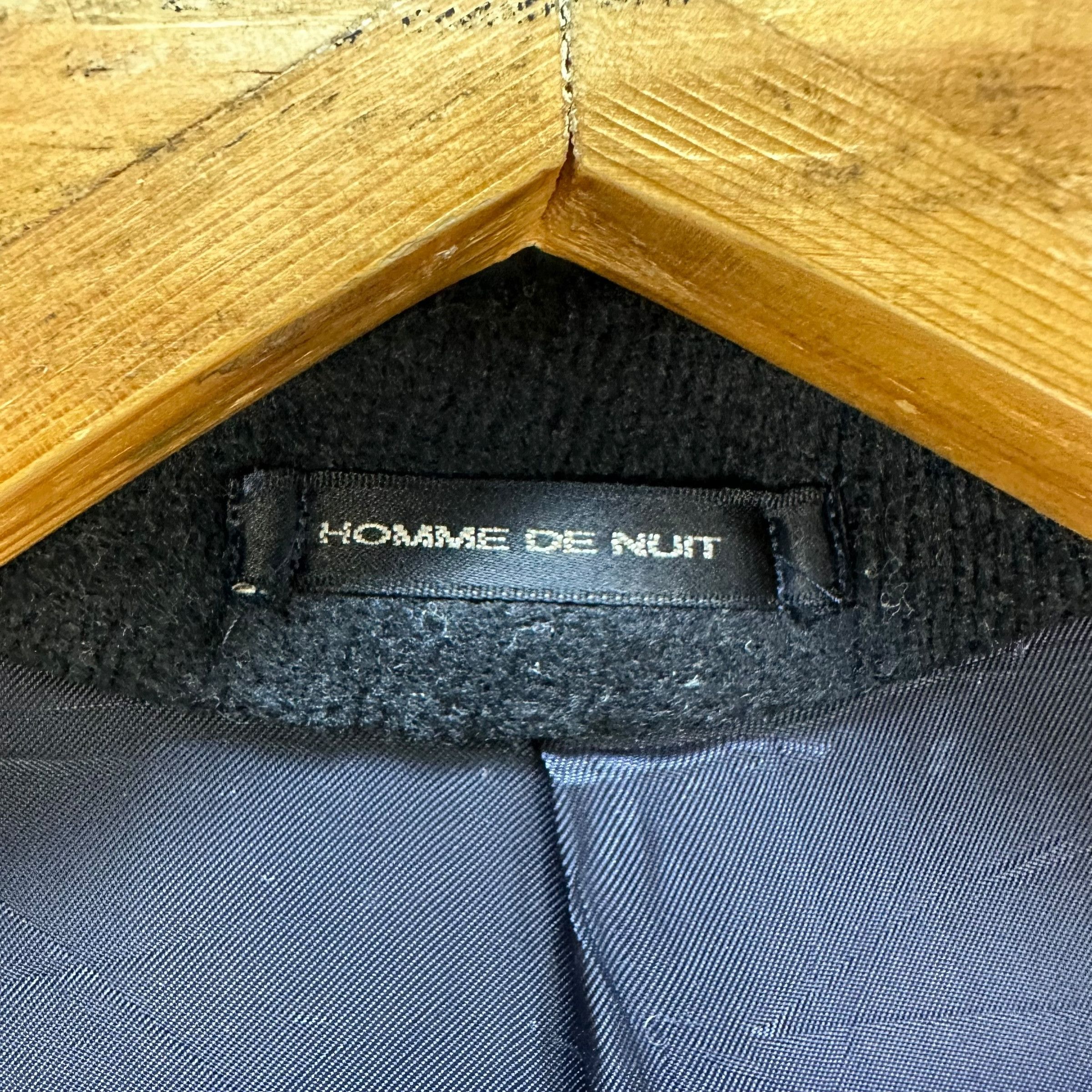 Japanese Brand HOMME DE NUIT Tokio Kumagai Double Breast Long Coat A64-1546 Size US L / EU 52-54 / 3 - 7 Thumbnail