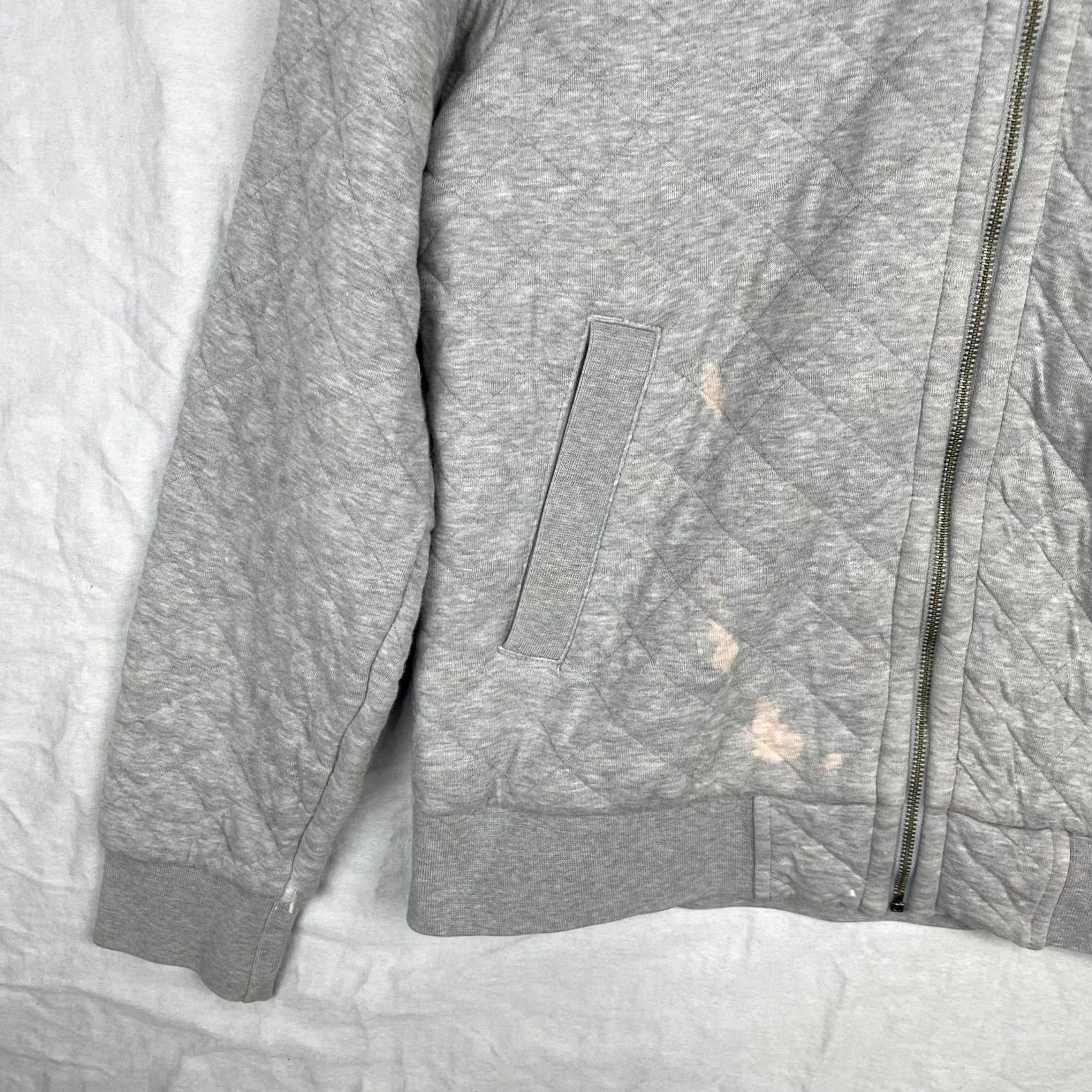 Patagonia Patagonia Hoodie Womens Small Gray Organic Cotton Full Zip Quilted Rugged Outdoor 25316 Size S / US 4 / IT 40 - 5 Thumbnail