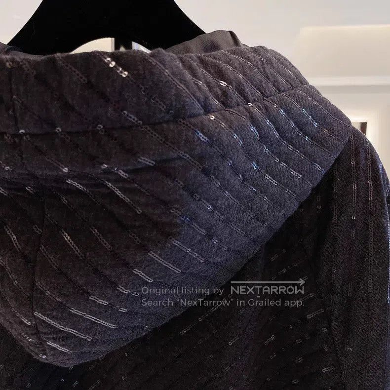 Brunello Cucinelli Brunello Cucinelli Sequined hooded sweatshirt Size XS / US 0-2 / IT 36-38 - 5 Thumbnail