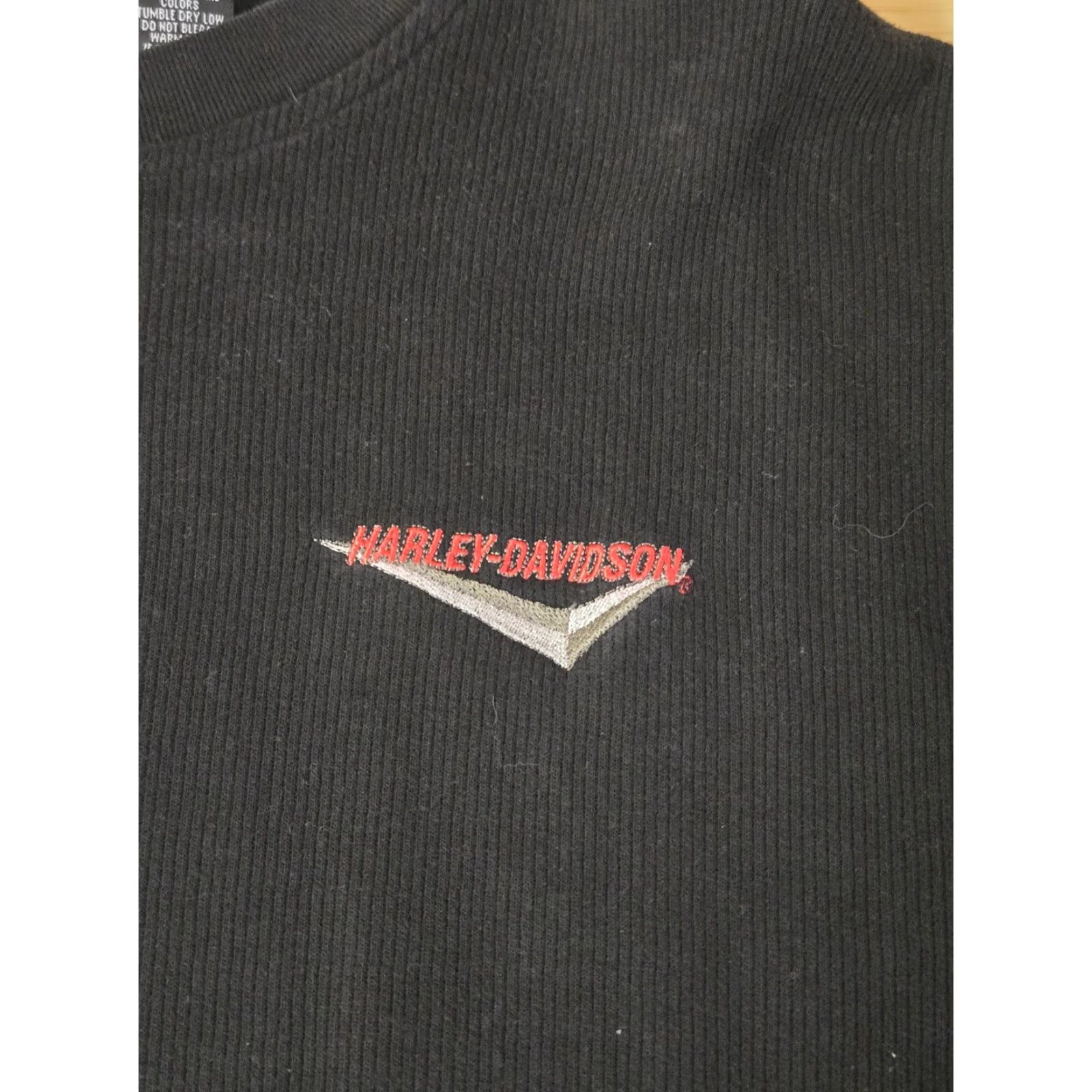 Harley Davidson Harley-Davidson Shirt Mens XL Black Long Sleeve Thermal Peninsula Redwood City Size US XL / EU 56 / 4 - 4 Thumbnail