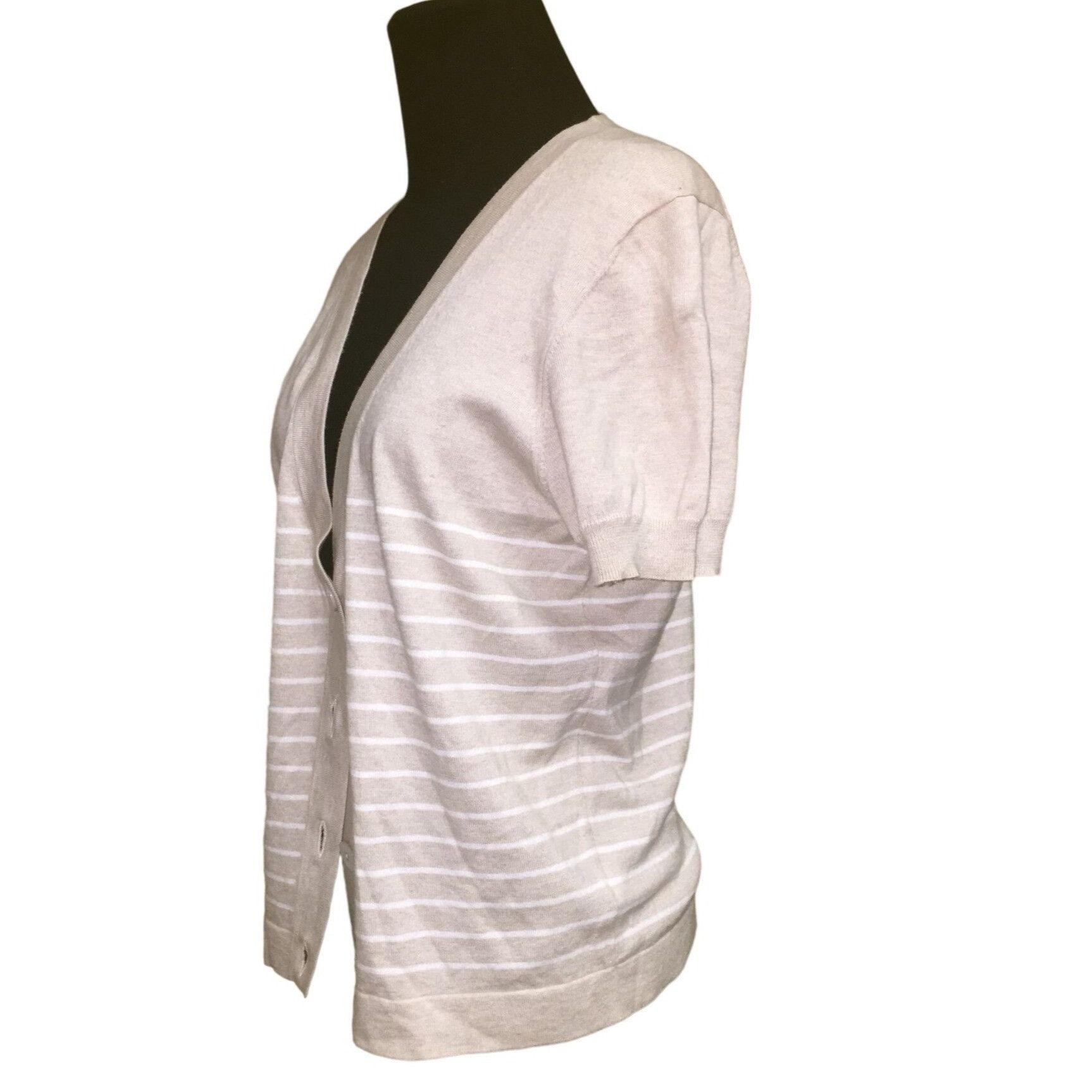 Other Womens Pure Collection Size 8/10 Short Sleeved Button up Str Size M / US 6-8 / IT 42-44 - 3 Thumbnail